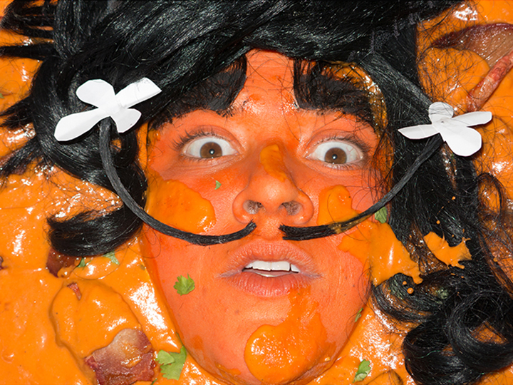   Self-portrait as Chicken Tikka Masalvador Dali by food'lebrities  