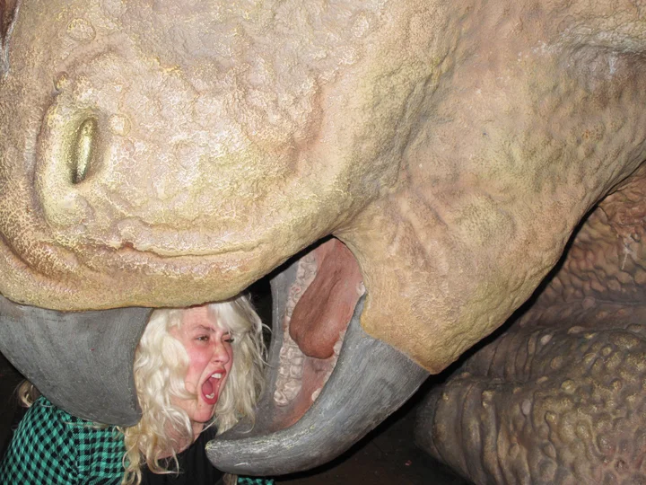 Untitled (Self-Portrait, Dinosaur Scream) 2009