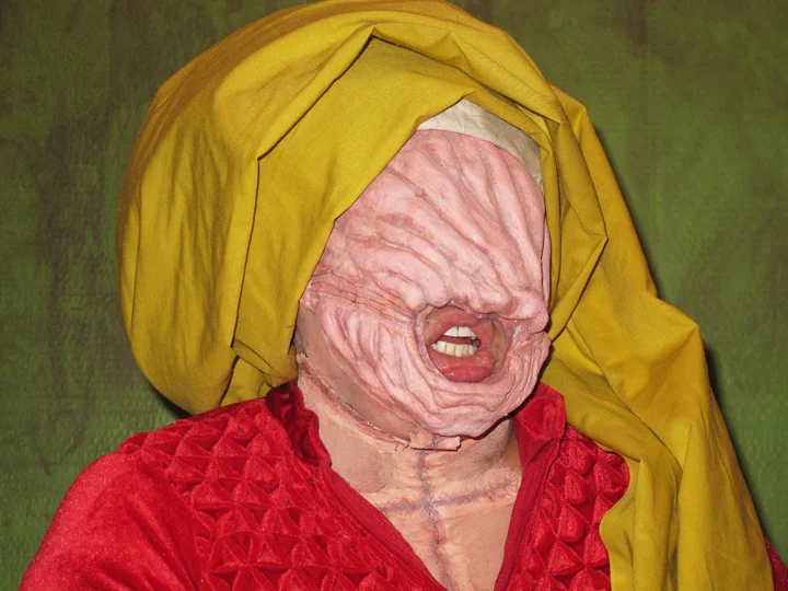 Self-portrait as Chatterbox from Hellraiser in Portrait of Barbara Dürer by Albrecht Dürer/Lady Chatterer by munkyPROWL