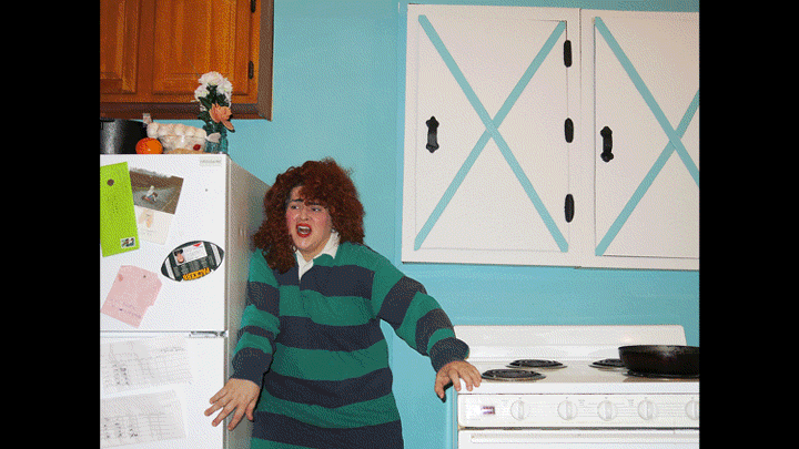 Self-portrait as Girl with Haunted Cupboard