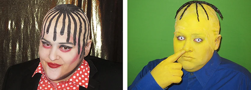 Self-portrait as Boy George/Self-Portrait as Ralph Wiggum in Boy George Totally Looks Like Ralph Wiggum by eagles97 