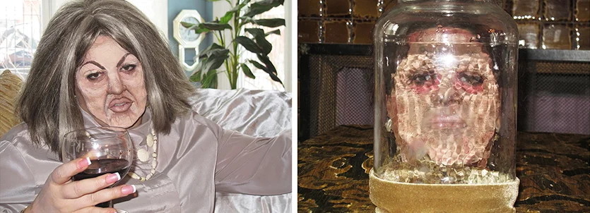 Self-portrait as Elsa Patton/Self-portrait as The Face of Boe in Elsa Patton Totally Looks Like The Face of Boe by itsvictoria 