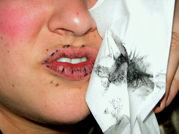   Untitled (Self-Portrait, Black Lips) 2007  