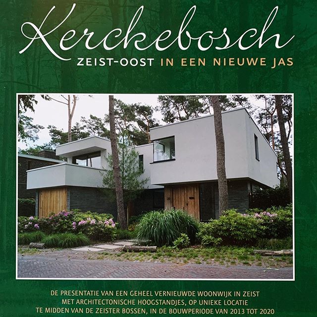 Er is een boek uitgebracht over Kerckebosch in Zeist. Hierin staat ook een project van mij. #kerckebosch #zeist #woneninhetbos #nieuwbouw #villa #architectuur #beton #platdak #modernearchitectuur