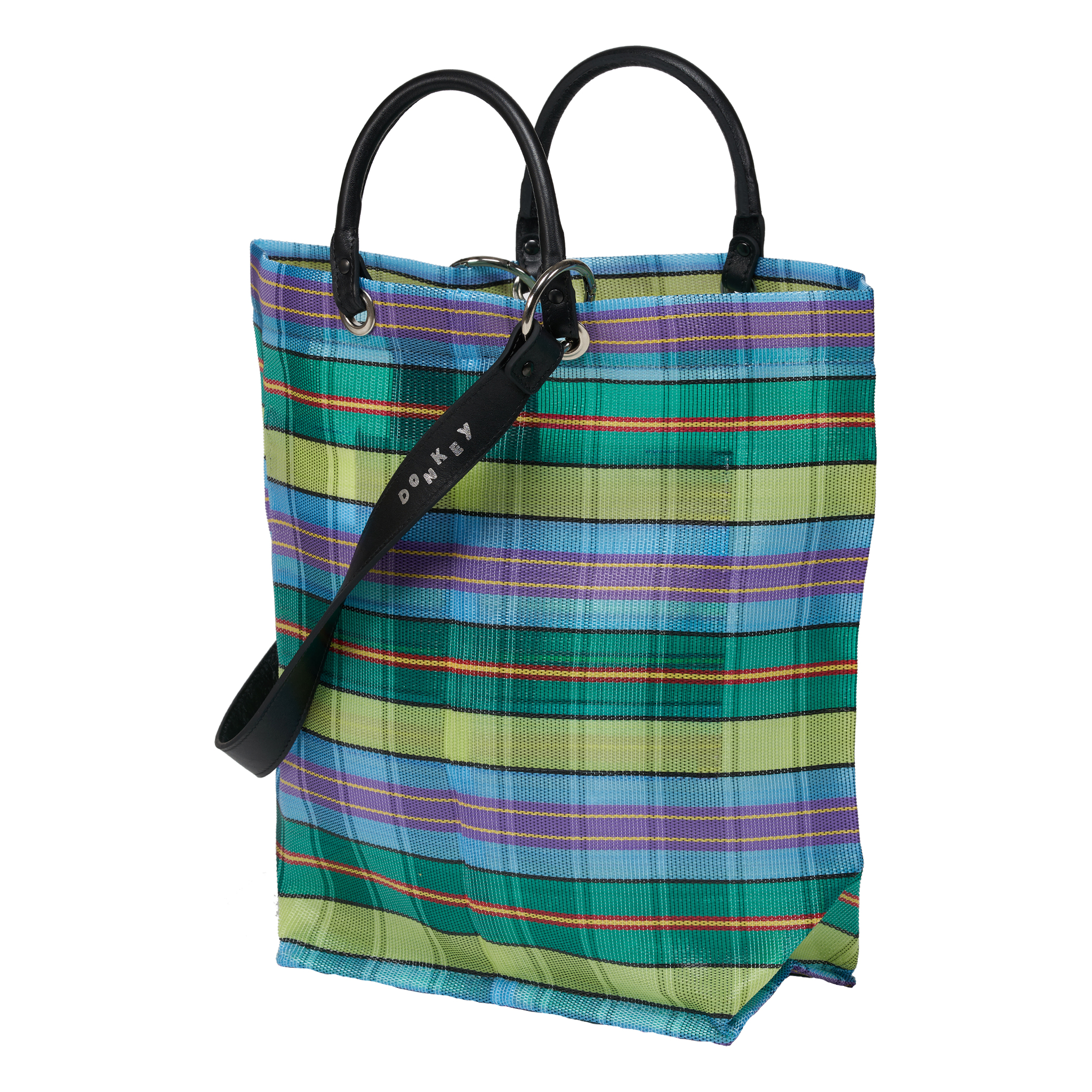 DONKEY: The Bolivian Bazar BagDONKEY’s mission is to end the use of disposable plastic bags by introducing the iconic handmade fully recyclable HDPE Bolivian Bazar Bags. Instead of using plastic as a cheap disposable, DONKEY combines it with the fin…