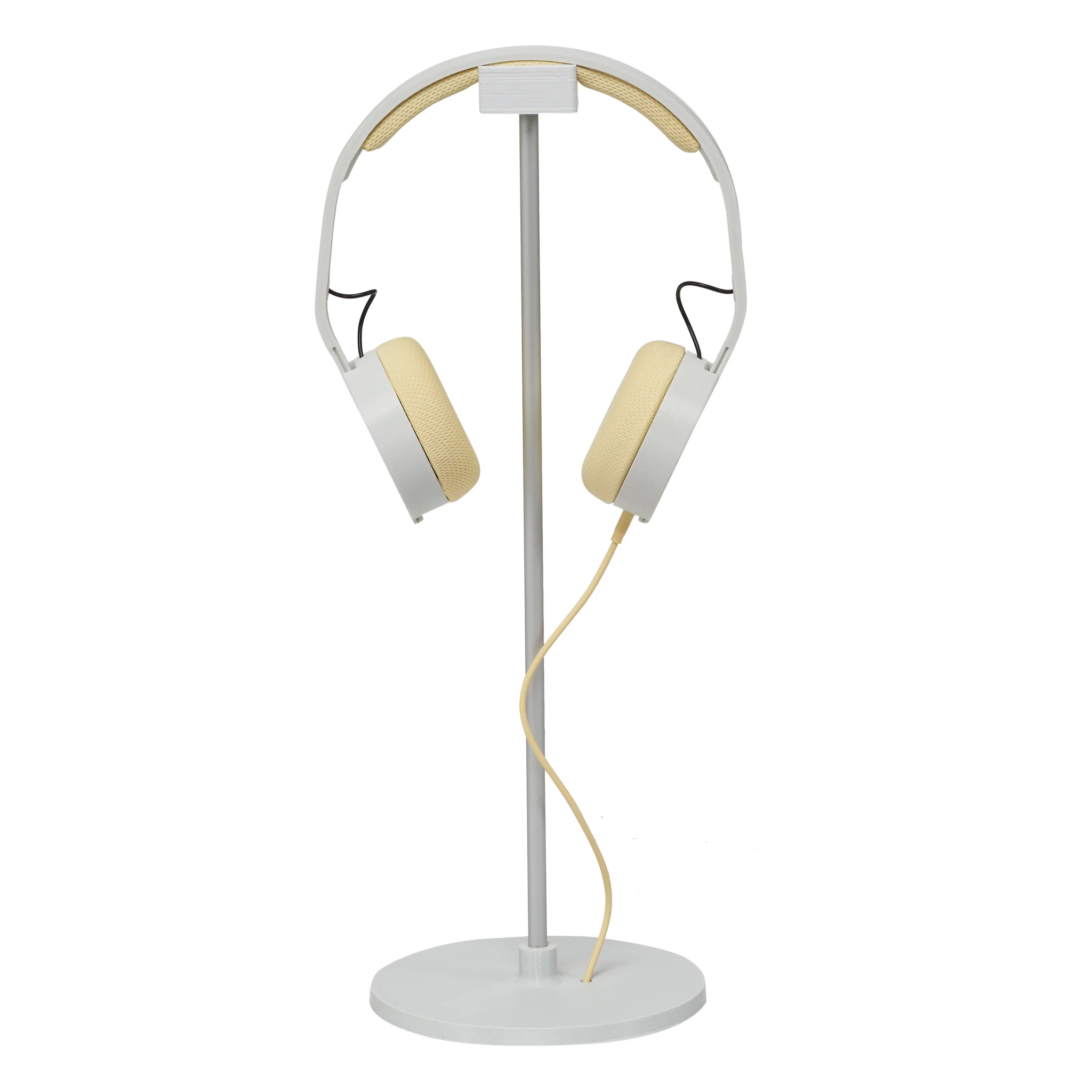 PRINT+: DIY HEADPHONES A 3D printed modular headphone. Available as a kit or as a complete headphone to your preferred design and color combination. Fully modular and can be easily (dis)assembled for recycling, repair and upgrades rather than buying a new headphone. The plastic parts are 3D printed and can be produced using recycled plastic material. https://www.print.plus/