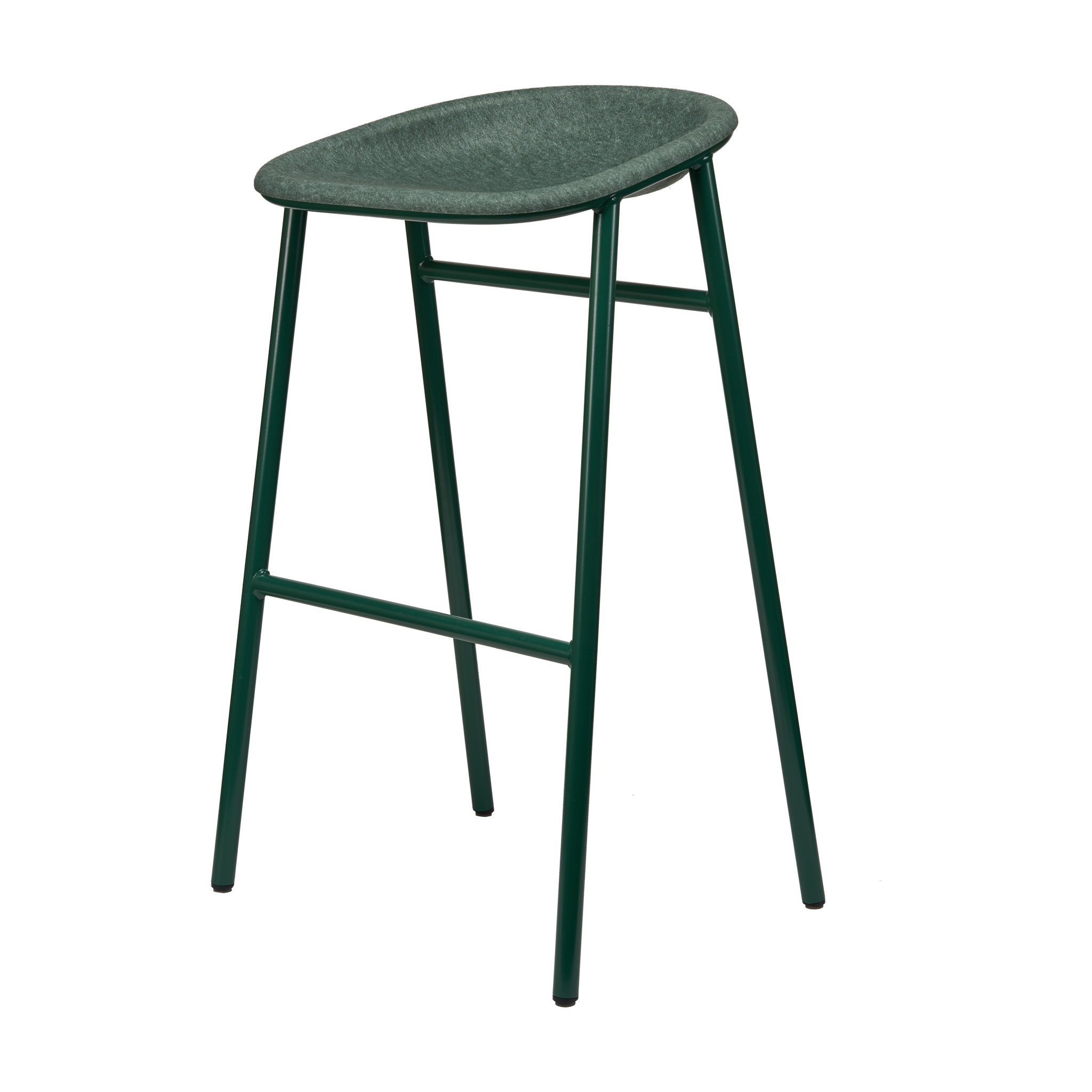 DE VORM: PET FELT CHAIRThe seat of the LJ series is made out of recycled PET bottles, the design of the seat brings back many traditional production steps to one smart 3D pressing technique. PET felt is recycled, recyclable and offers sound dampenin…