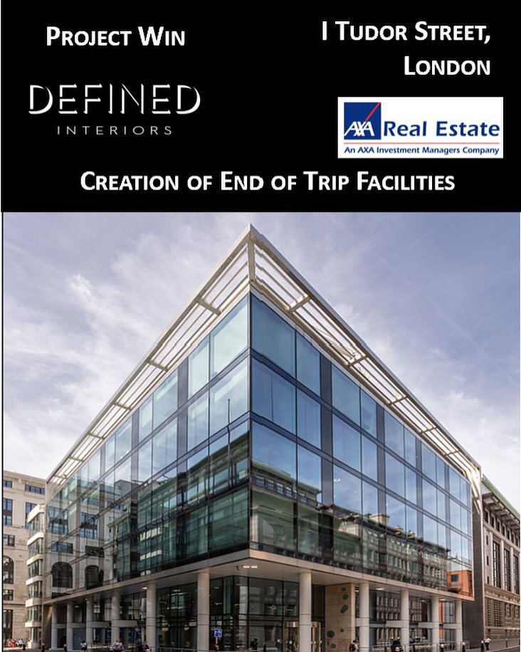 P R O J E C T  W I N

Defined Interiors are thrilled to announce our appointment as Main Contractor on behalf of AXA Real Estate Investment Management for the exciting works at 1 Tudor Street, London!
 
1 Tudor Street, London, is a prominent office b