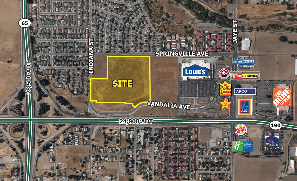 17.77 acre plot of land for sale in Porterville California — The
