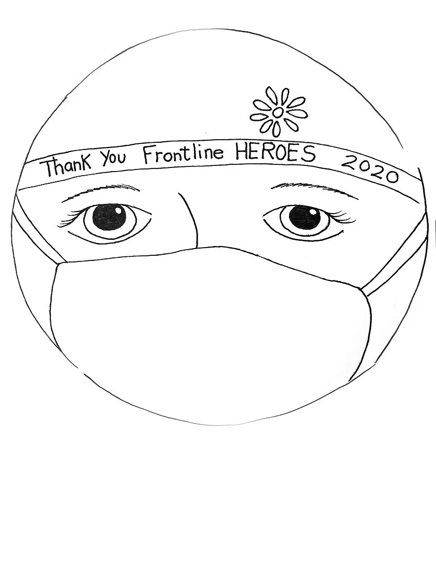Frontline Hero Pattern - Plate