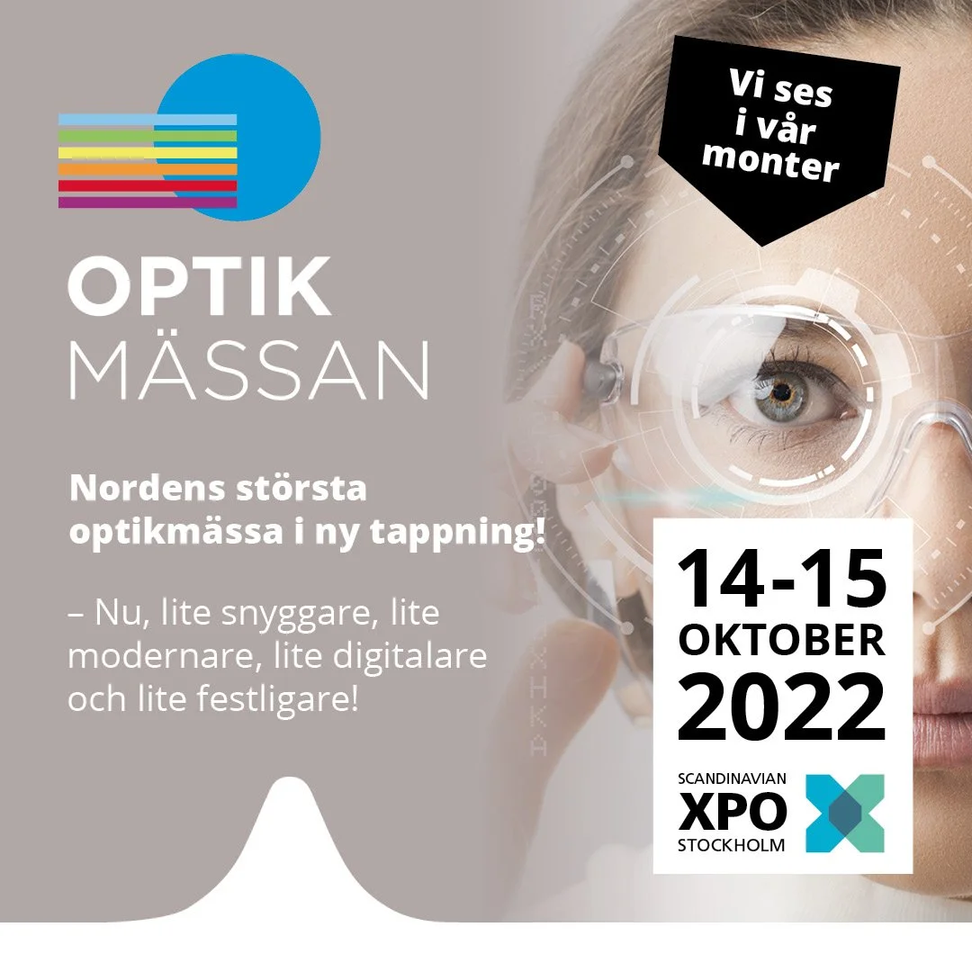 Besök oss i Monter B 28 på Optikmässan 14-15 oktober 2022
