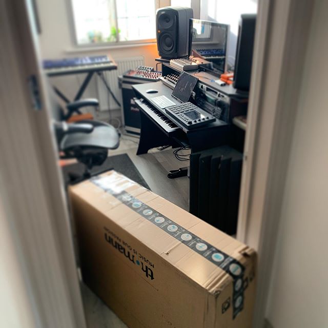 Oooh look what just arrived. Can you guess what it is? 🙂 #studiotools #recordingstudio #bushwacka #musicmaking #myhomestudio #xmascameearly
