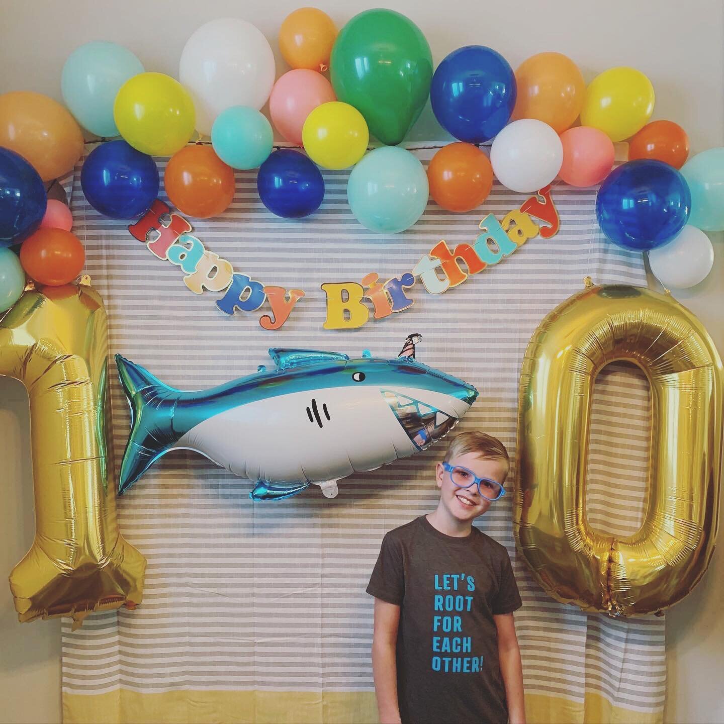 My sweet, thoughtful, brave, strong, determined, generous, compassionate, smart, half hearted boy turned 10 today! 
T-E-N!  A decade. Such a milestone. So, so thankful. Lots of celebrating, that&rsquo;s for sure. Big thx to @goodmorningamerica and @d