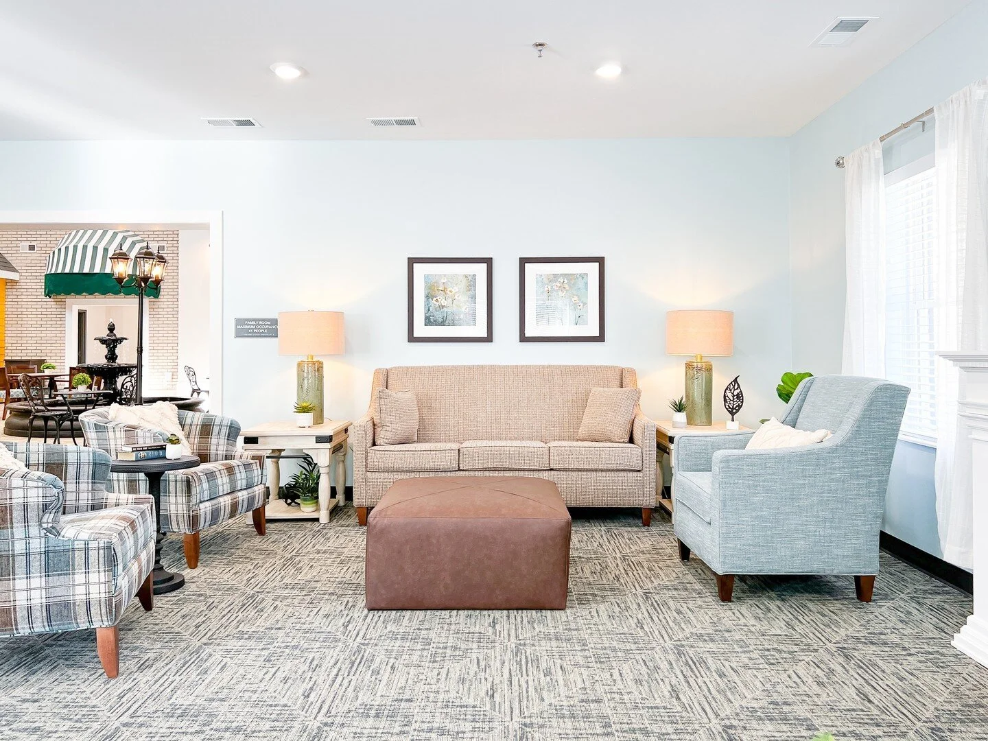 Invite your friends and family over and hang out in the Mayberry Family room - perfect for a Sunday afternoon!