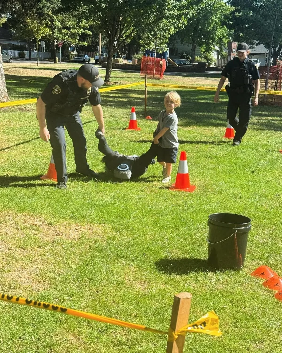 National Night Out obstacle course 