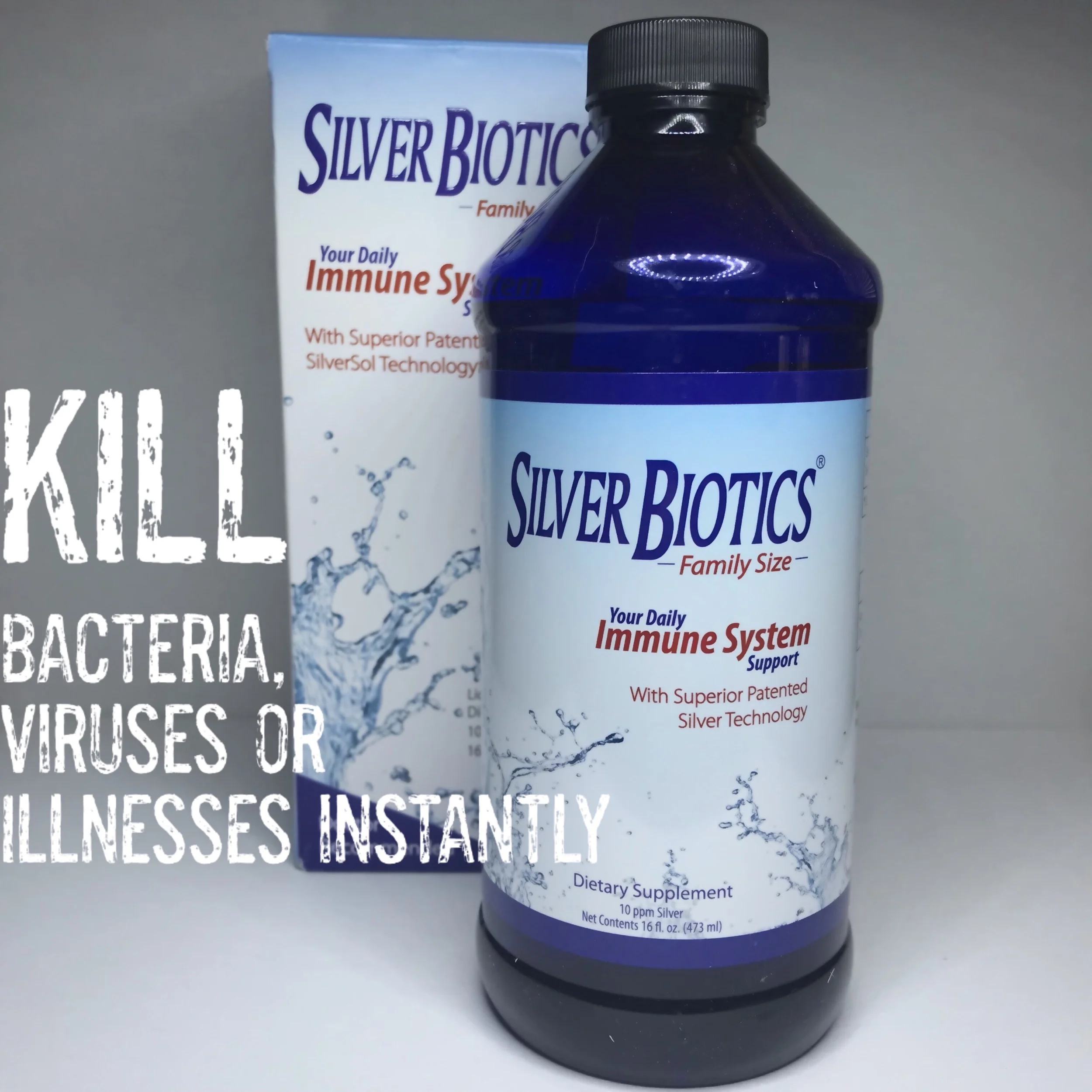 KILL BACTERIA, VIRUSES OR ILLNESSES INSTANTLY!