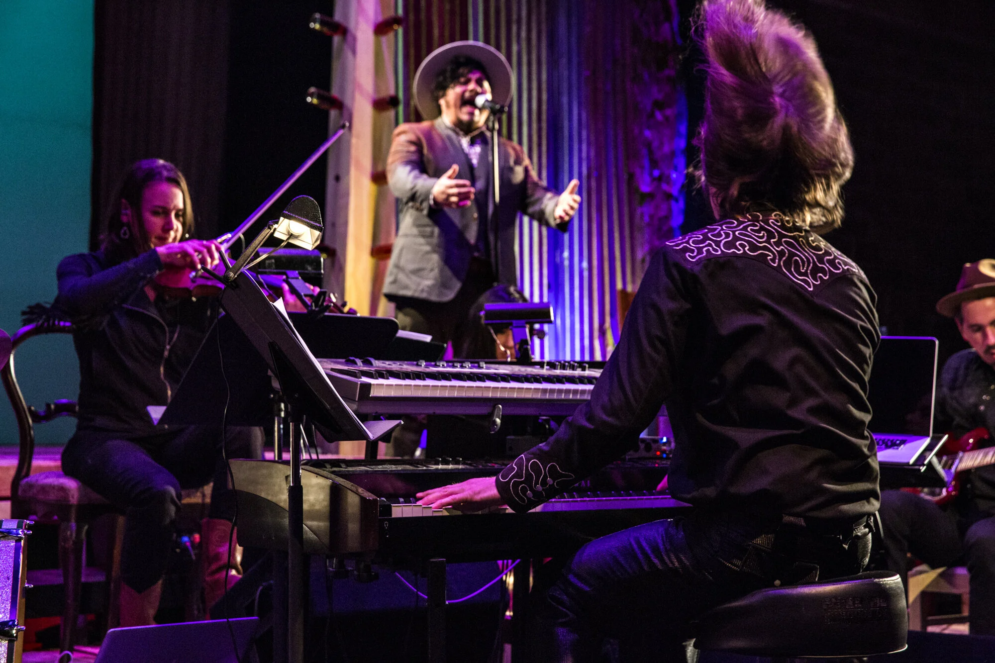 Music performers on stage