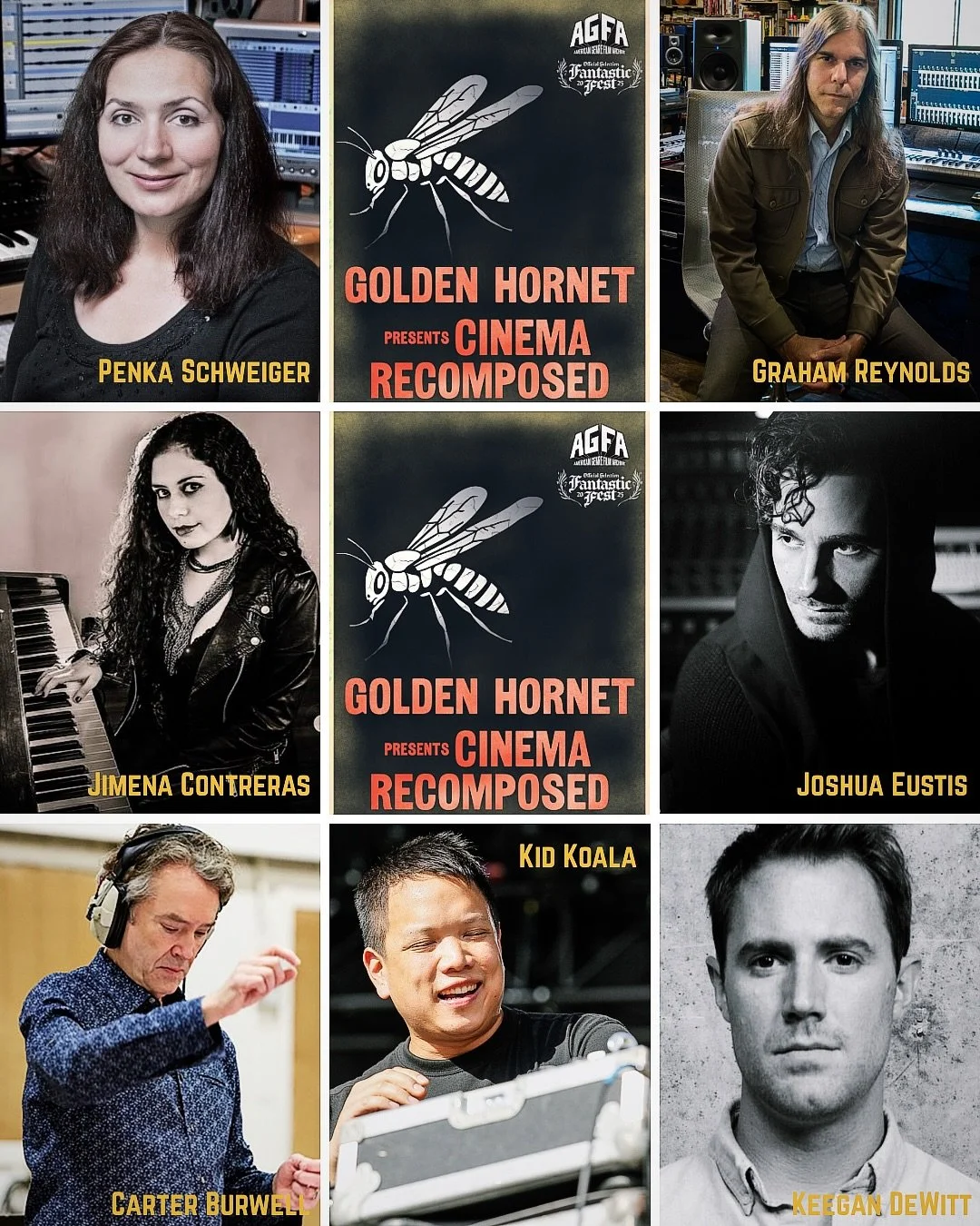 ⁣🎬✨ Meet the mentors of Cinema Recomposed ✨🎶⠀
⠀
We&rsquo;re beyond grateful to this all-star team &mdash; assembled with the help of Tim League and Artistic Director Graham Reynolds &mdash; for giving our young composers the unique opportunity to c