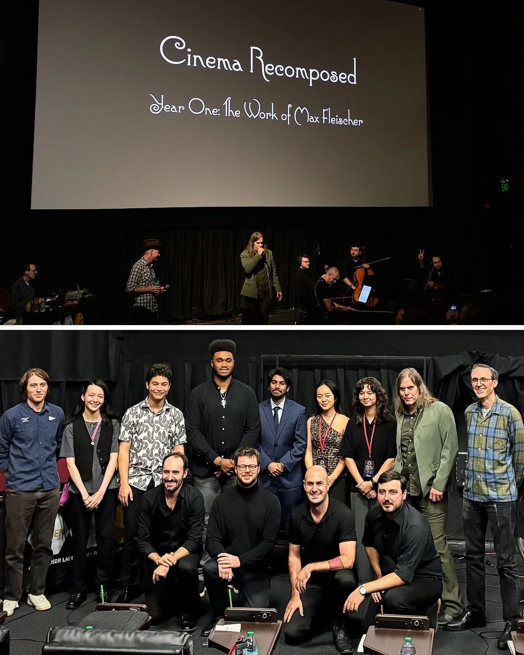 ⁣#tbt NOW THAT&rsquo;S A WRAP 🎬 Year 1 of Cinema Recomposed @fantastic.fest⠀
⠀
We debuted CINEMA RECOMPOSED last weekend and we couldn&rsquo;t have been happier with the love, support, and MUSIC in the room ❤⠀
⠀
We&rsquo;d like to give special thank