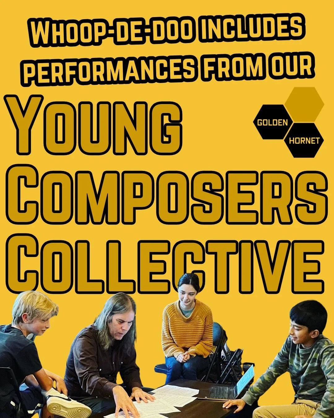 ⁣This Saturday&rsquo;s WHOOP-DE-DOO includes performances from 2 amazing composers from our Young Composer Collective 🎉⠀
⠀
WHOOP-DE-DOO!⠀
📍 Baker Center Cafetorium (Hyde Park)⠀⠀⠀
🕖 Saturday, Dec 6, Doors open @ 6:30PM⠀⠀⠀
🎟️ Tickets + tables in li