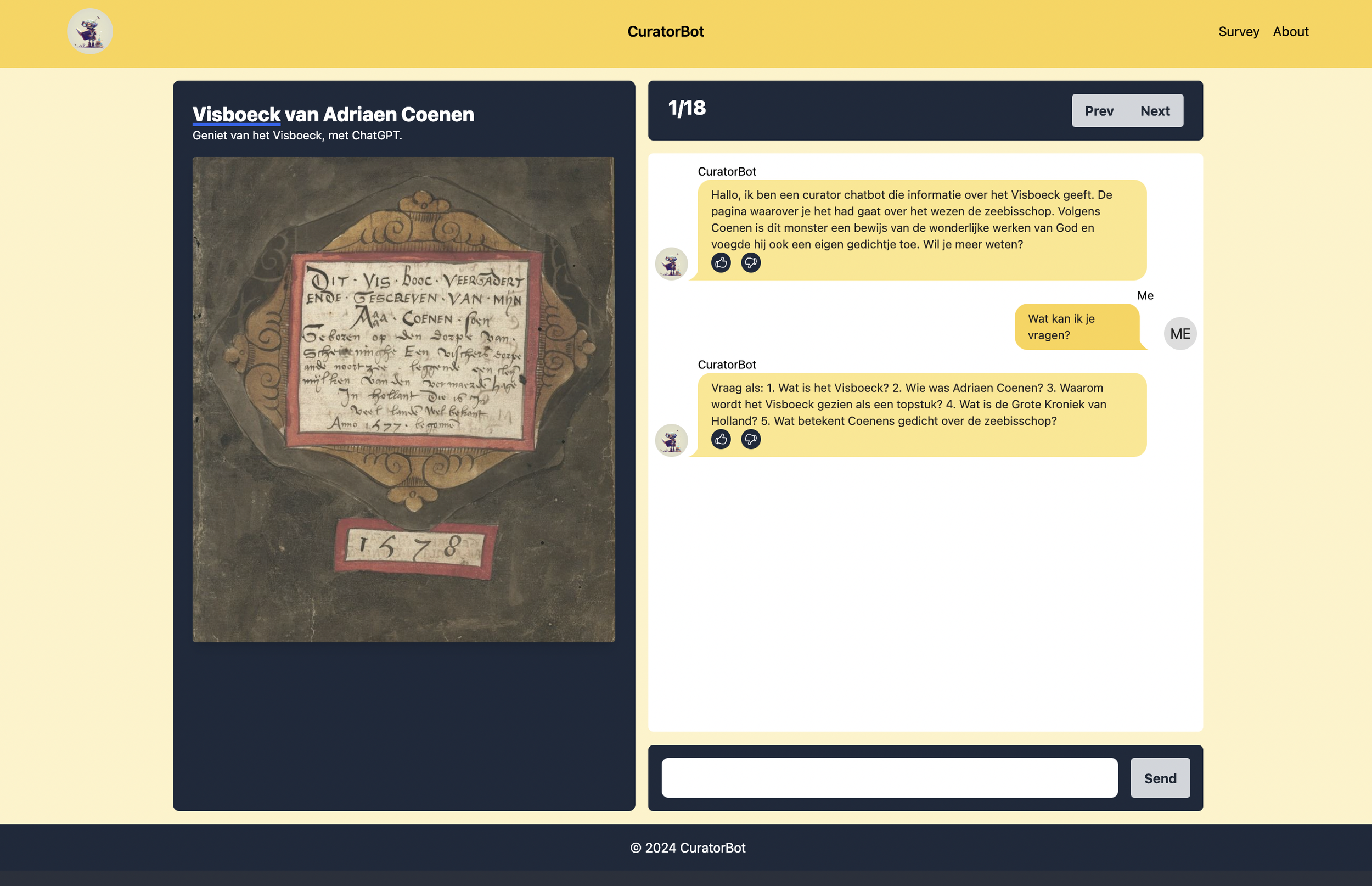 Artificial Curators - Design Considerations for Interactive Chatbot Experiences in Cultural Heritage Settings