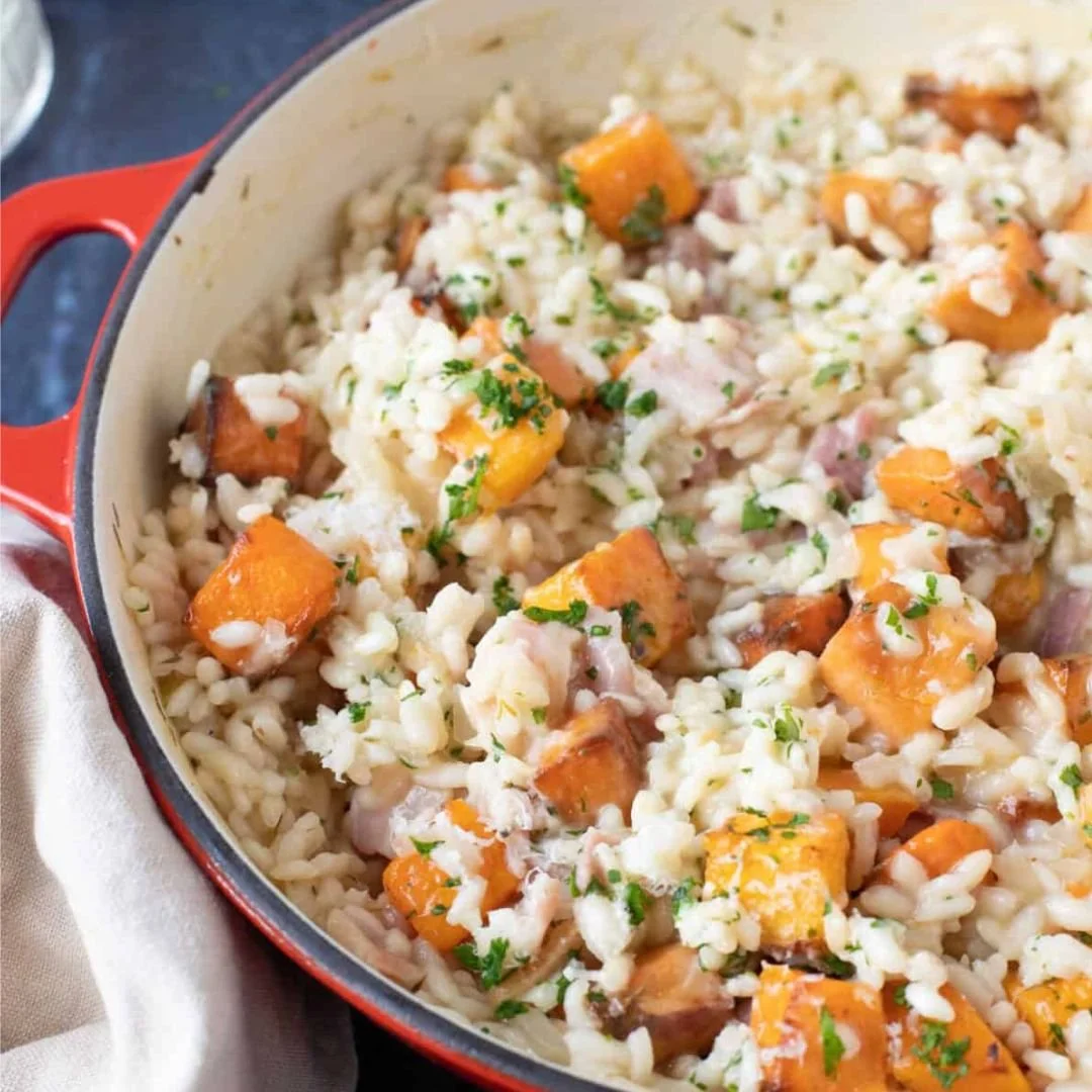 Bacon Butternut Squash Risotto