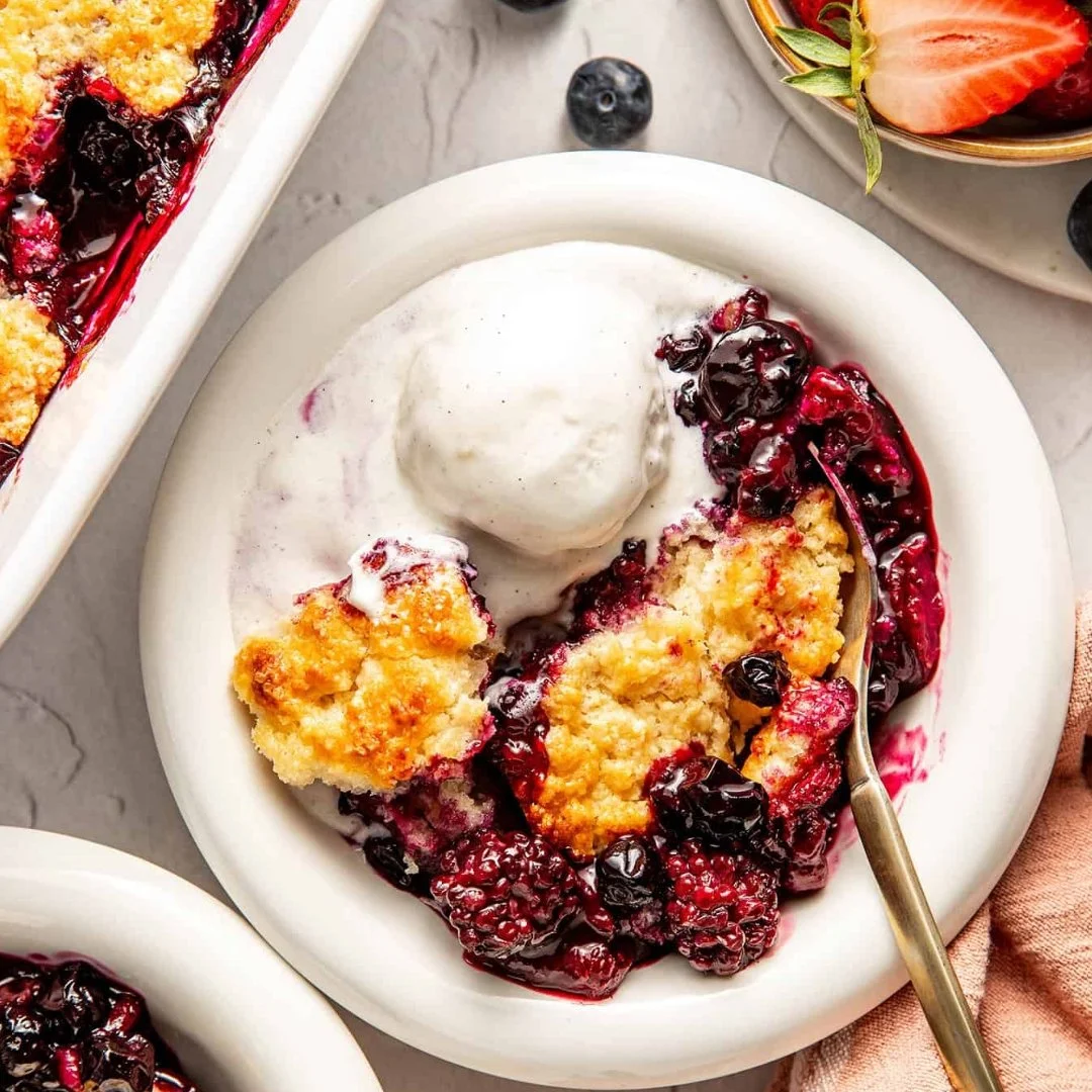 End of Summer Berry Cobbler