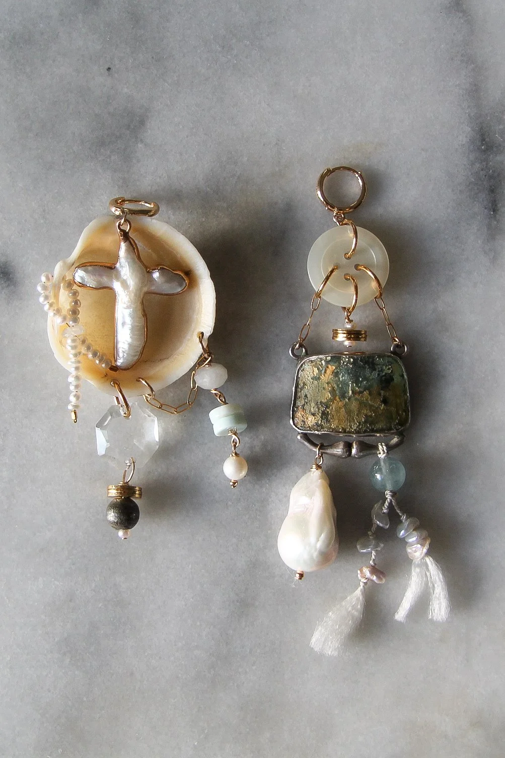 fountain one-of-a-kind earrings