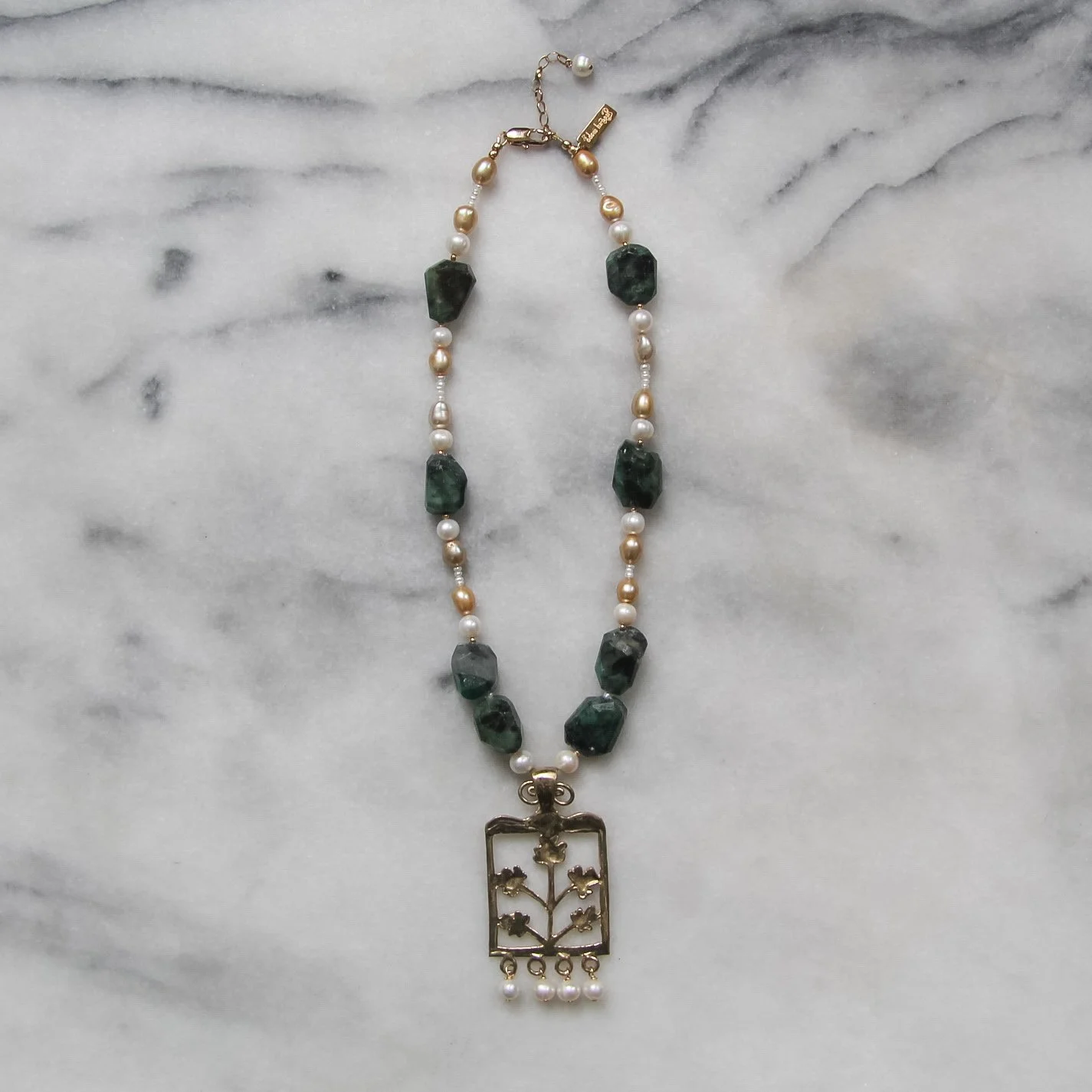 gatherer emerald necklace