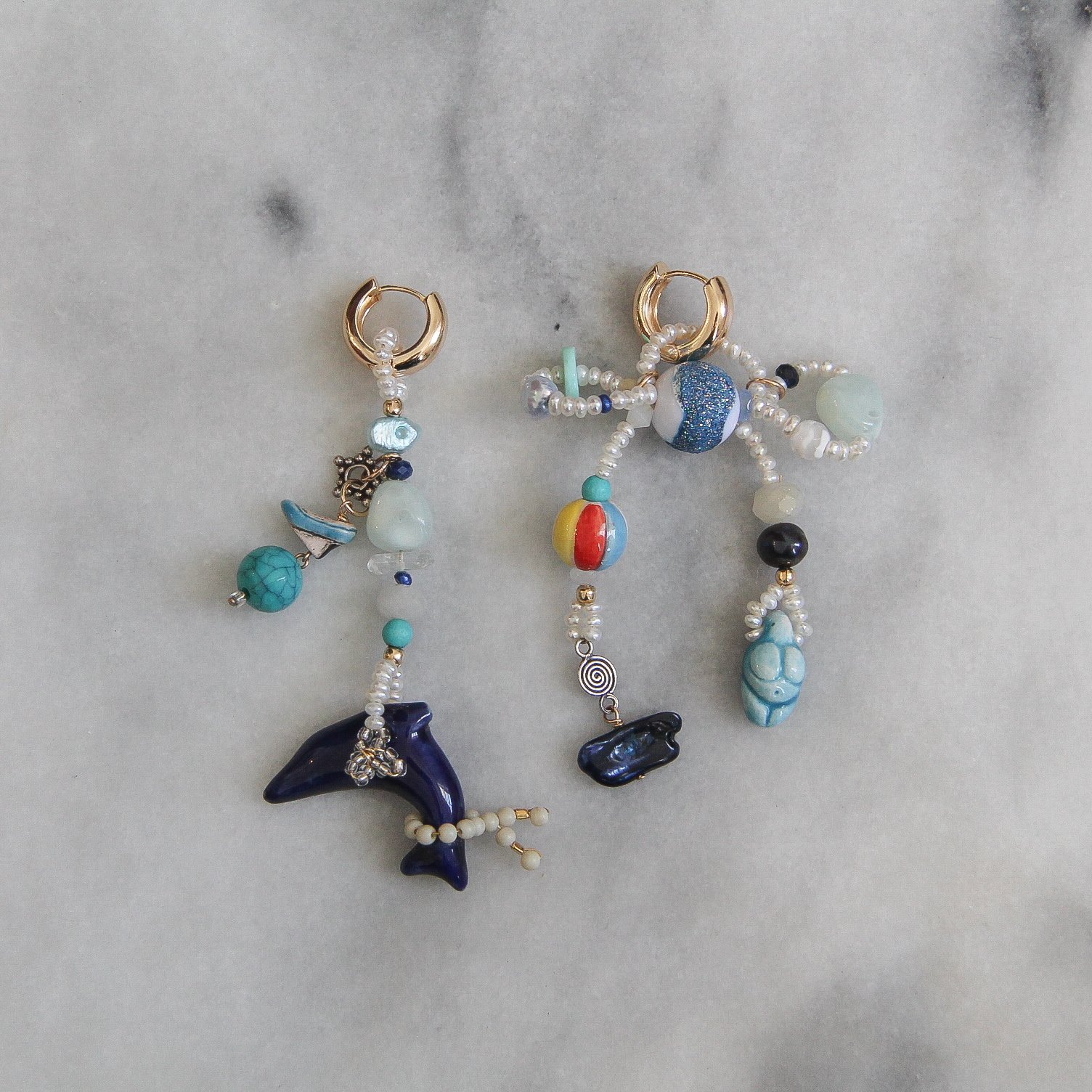 dolphin one-of-a-kind earrings