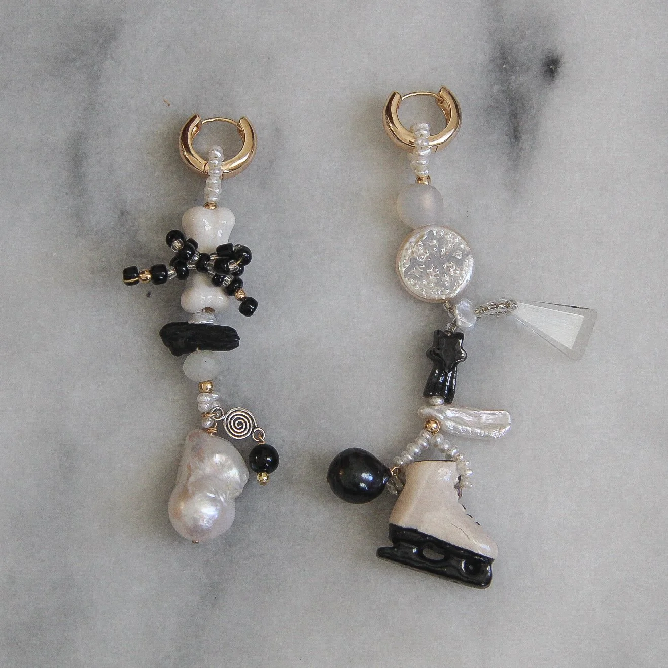 skater one-of-a-kind earrings
