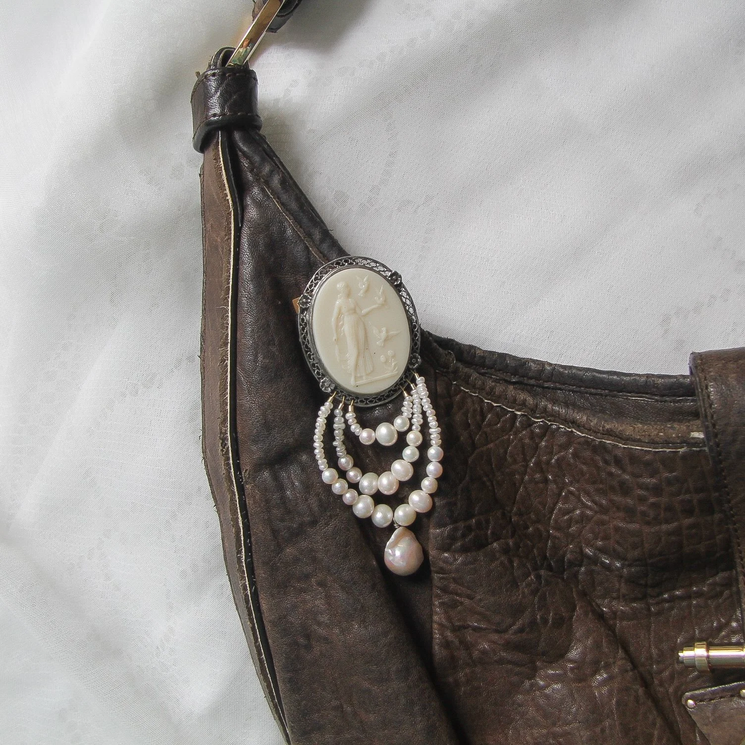 vignette one-of-a-kind brooch