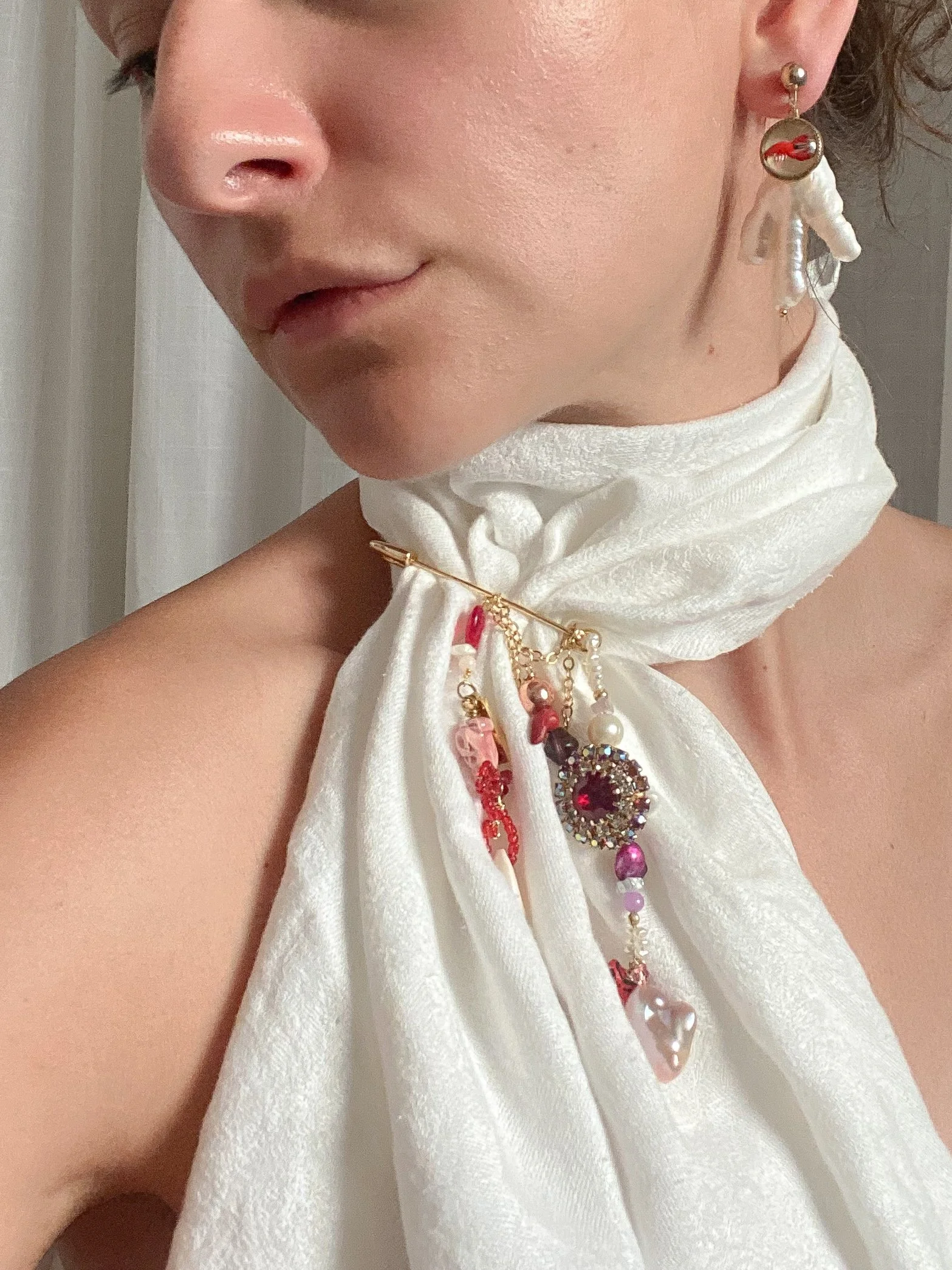 hopeful romantic one-of-a-kind brooch