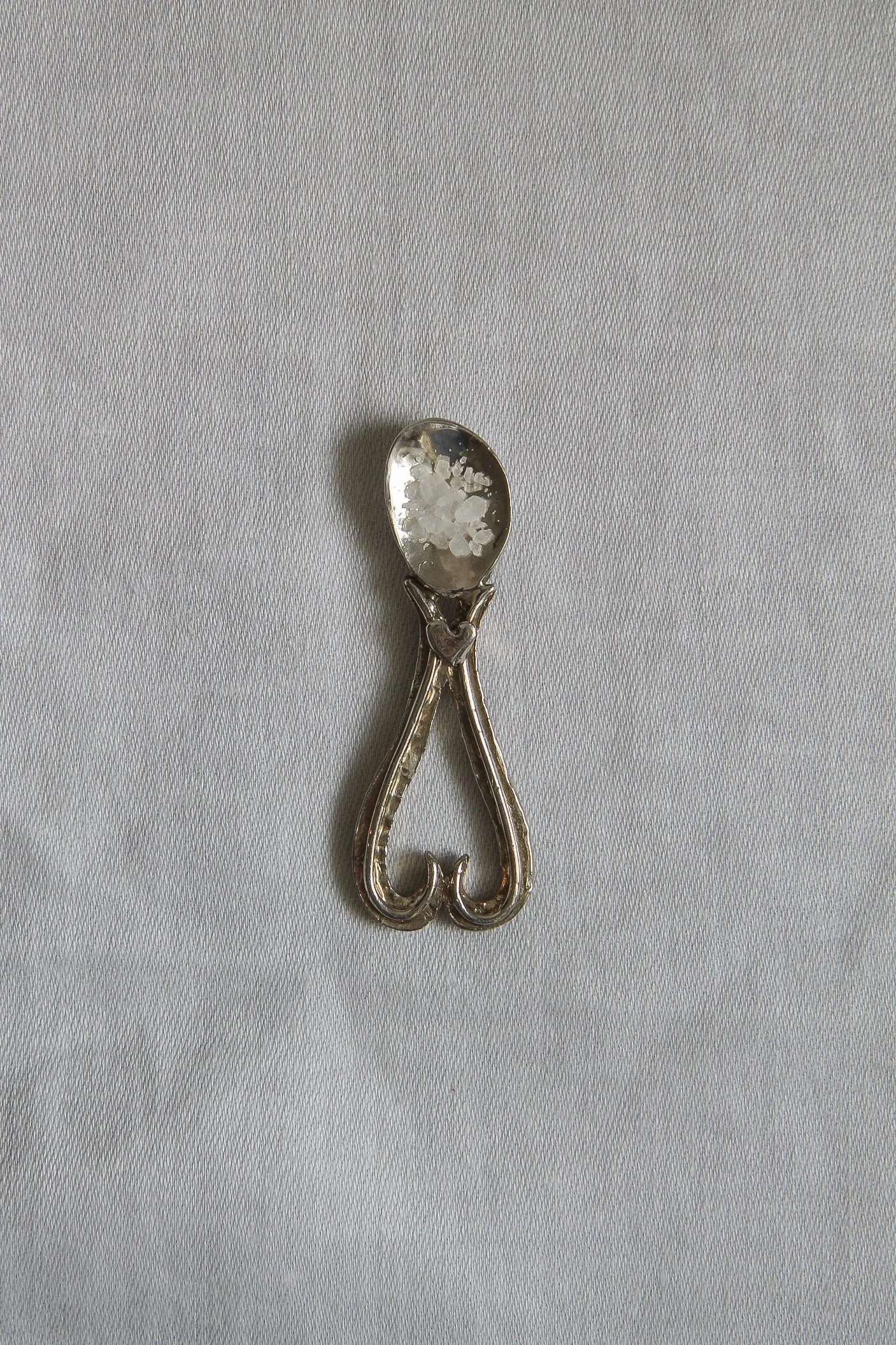 one-of-a-kind sterling silver caviar spoon