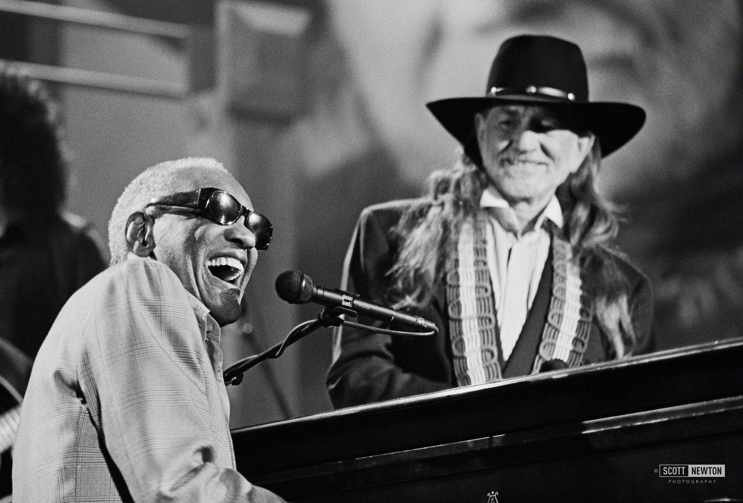 Ray Charles and Willie Nelson at the Big 6-0 @ KLRU Studios 1993