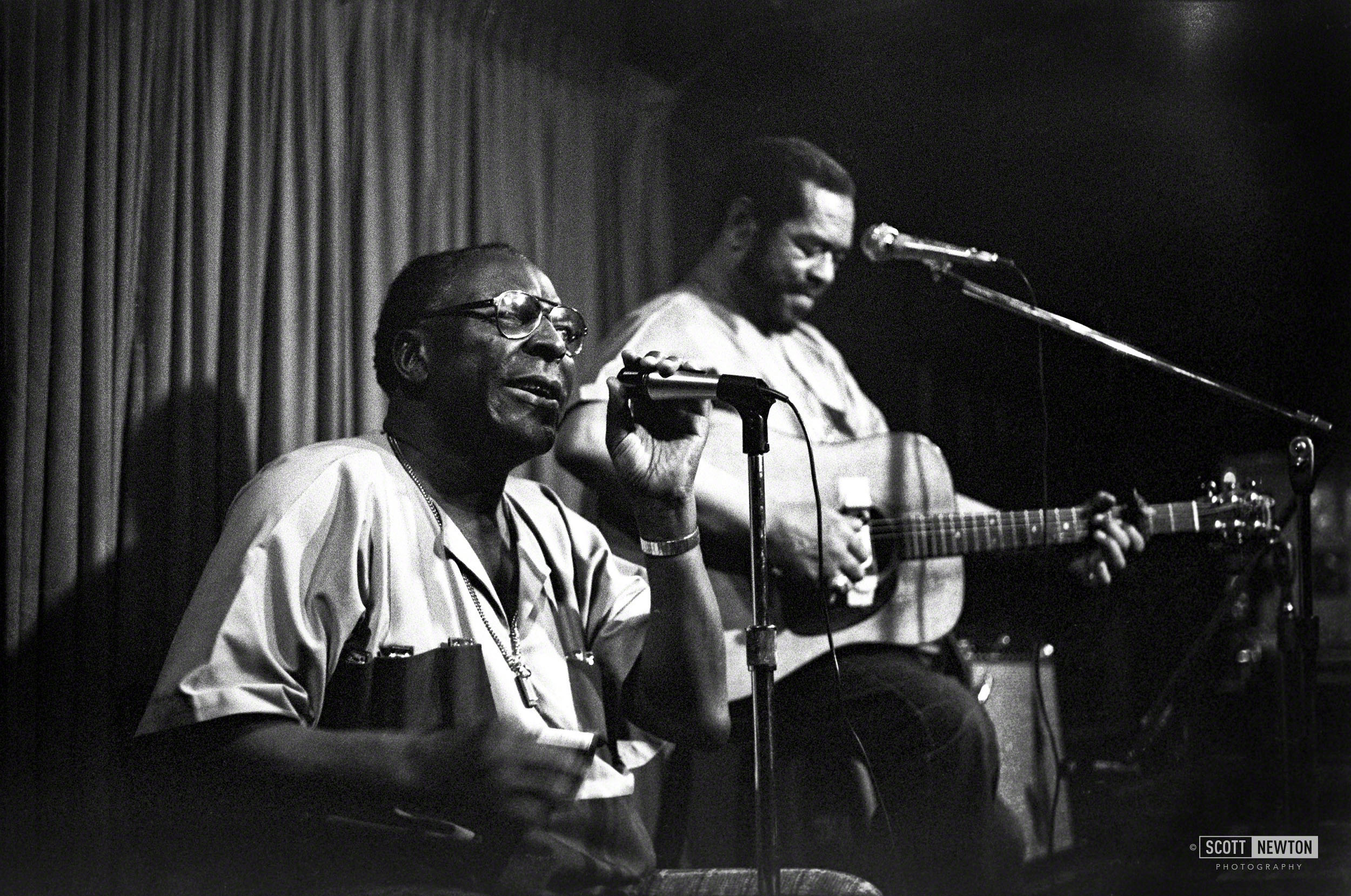 Sonny Terry and Brownie McGhee @ Saxon Pub on I-35. 1974
