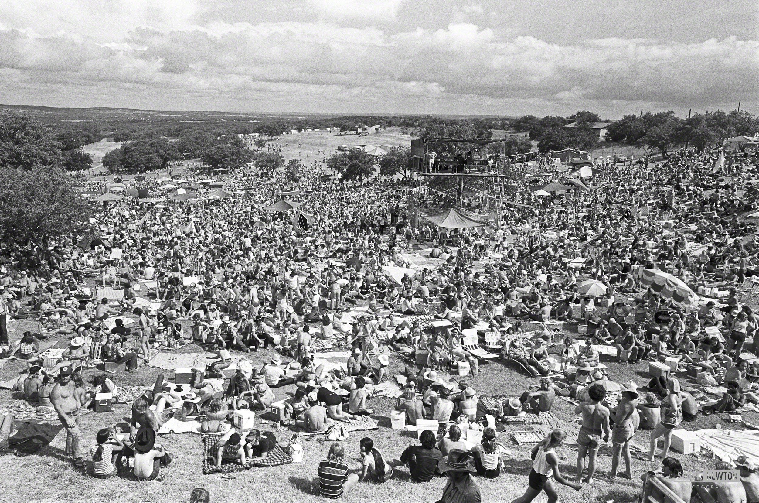 1979 Willie Nelson's 4th of July Picnic crowd