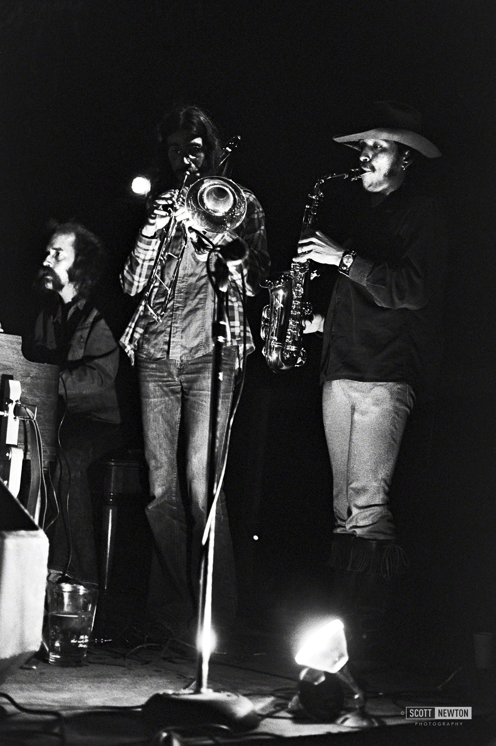 Gonzo Band Horn Section @ Bull Creek Party Barn 1974