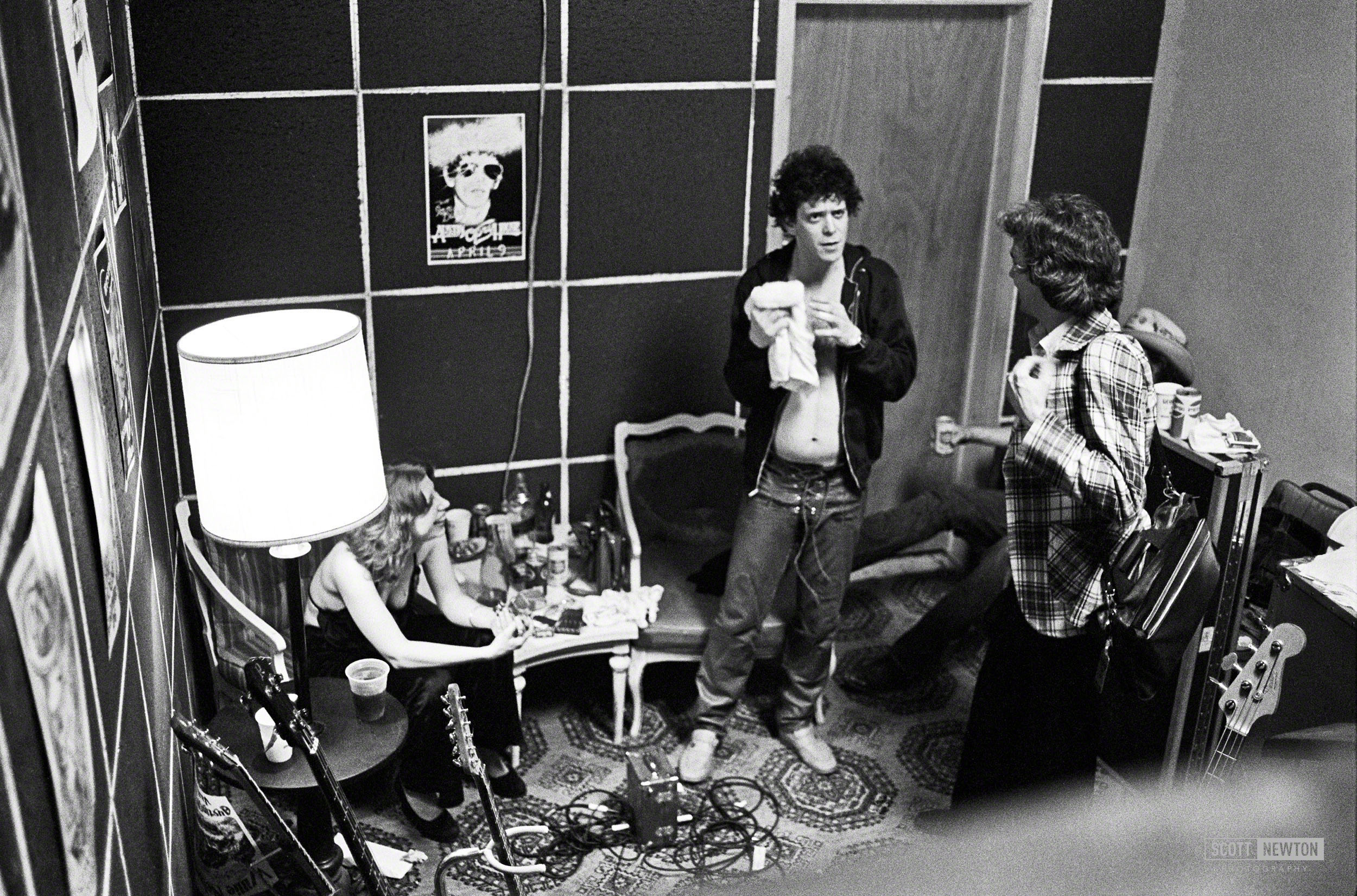 Lou Reed, backstage @ Austin Opera House 1978