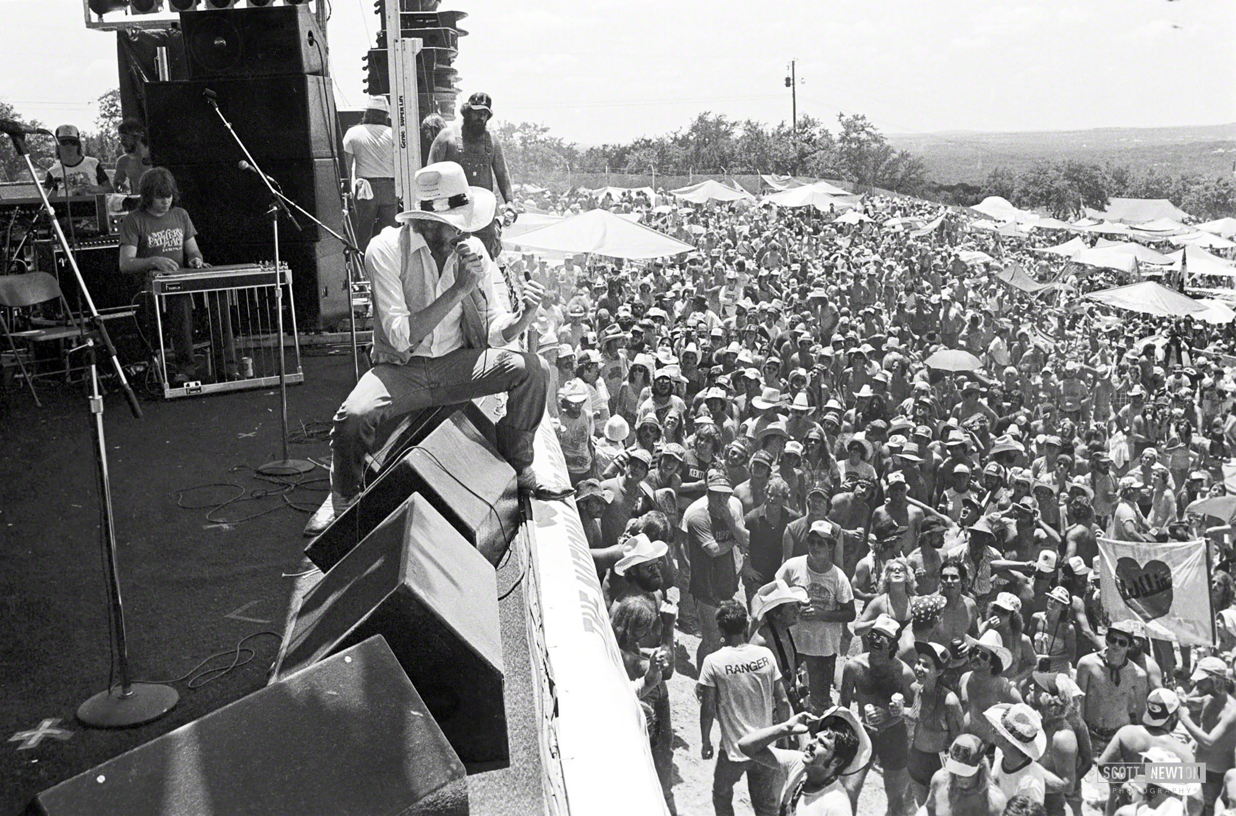 Ray Benson @ Willie's 4th of July Picnic 1980