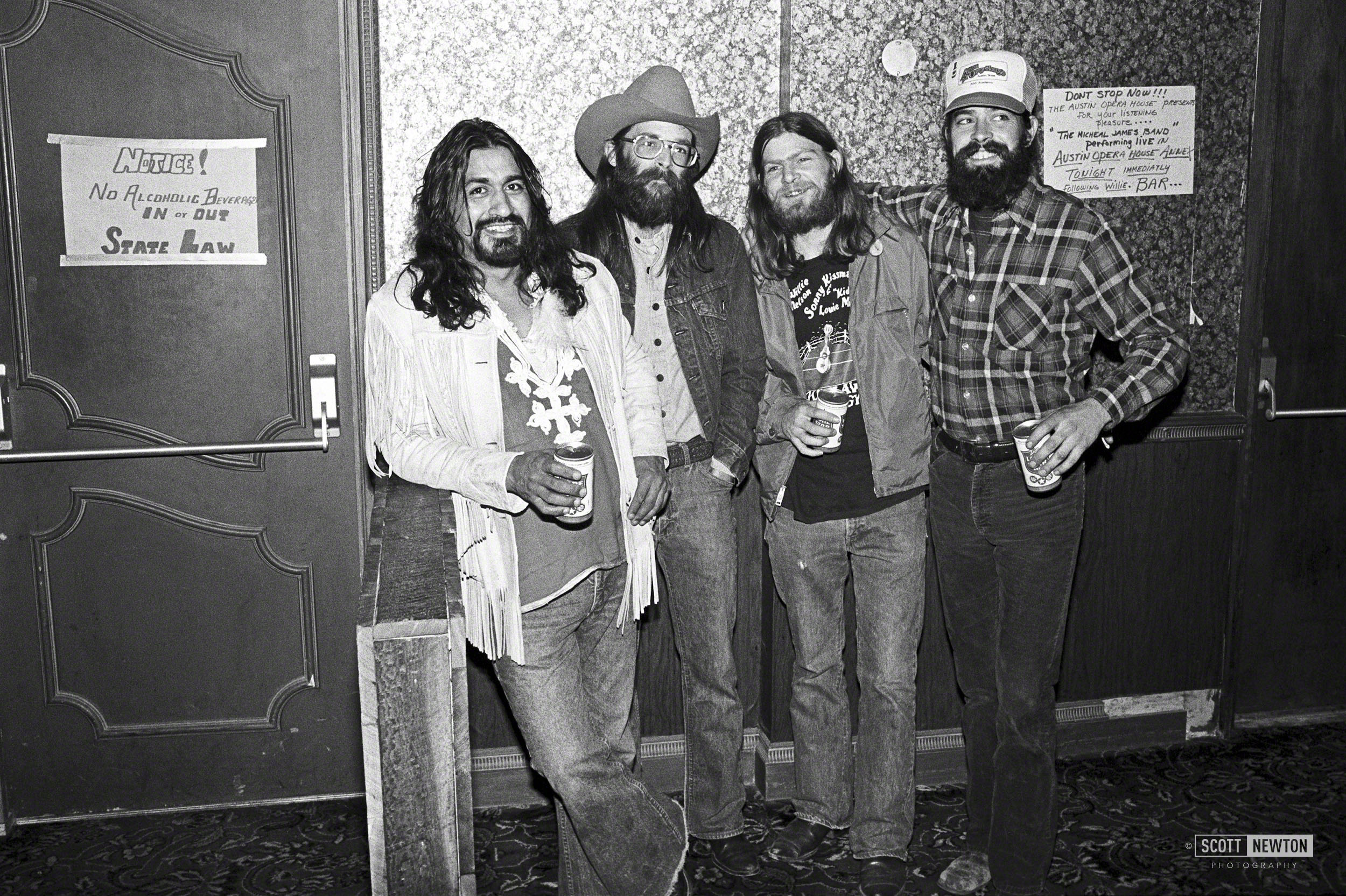 Stagehands and Security at the Austin Opera House 1977