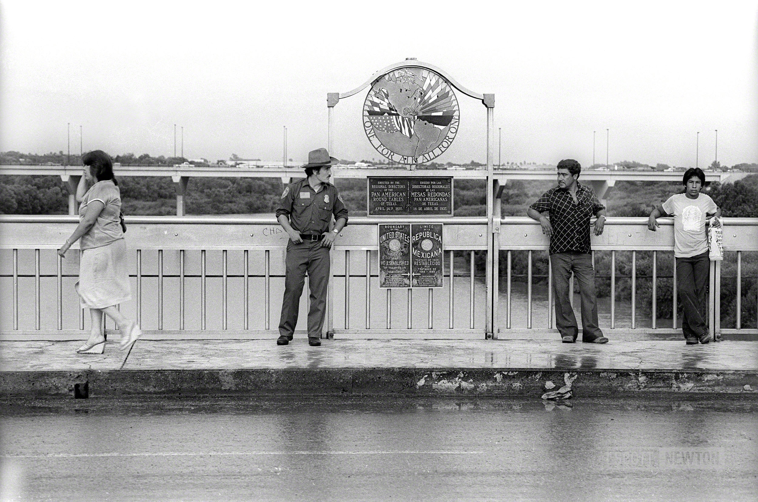 The Border. Brownsville/Matamoros Bridge 1981