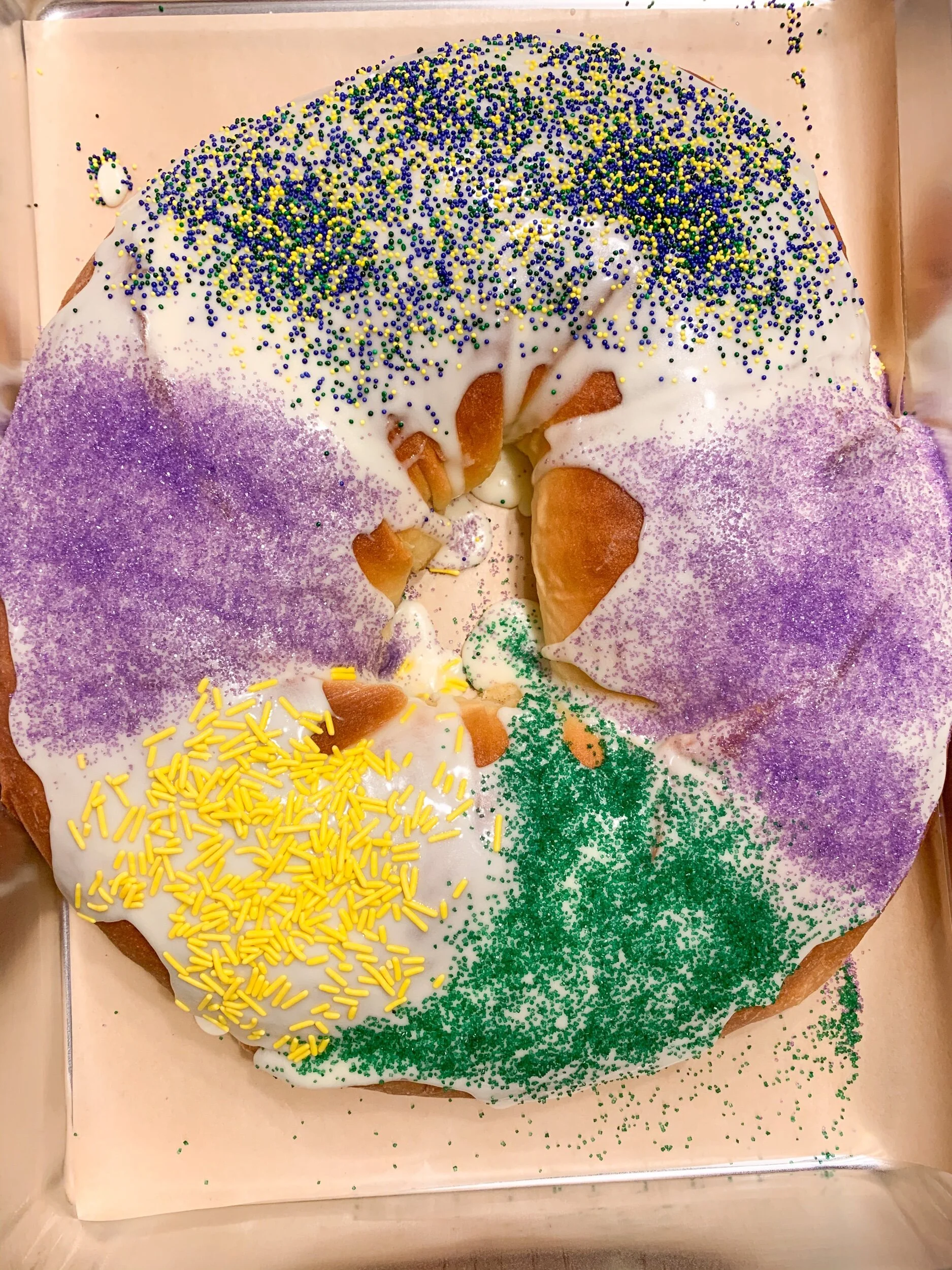The Perfect New Orleans-Style Cream Cheese Filled King Cake