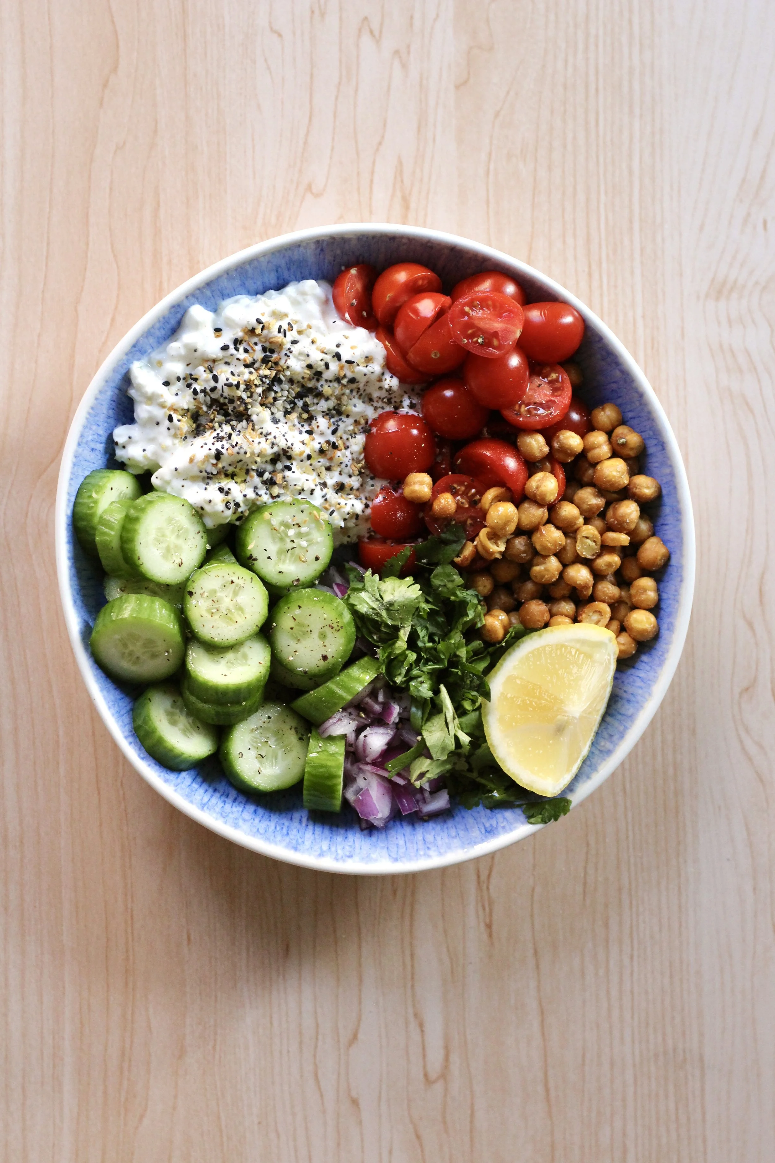 Everything Bagel Cottage Cheese Bowl