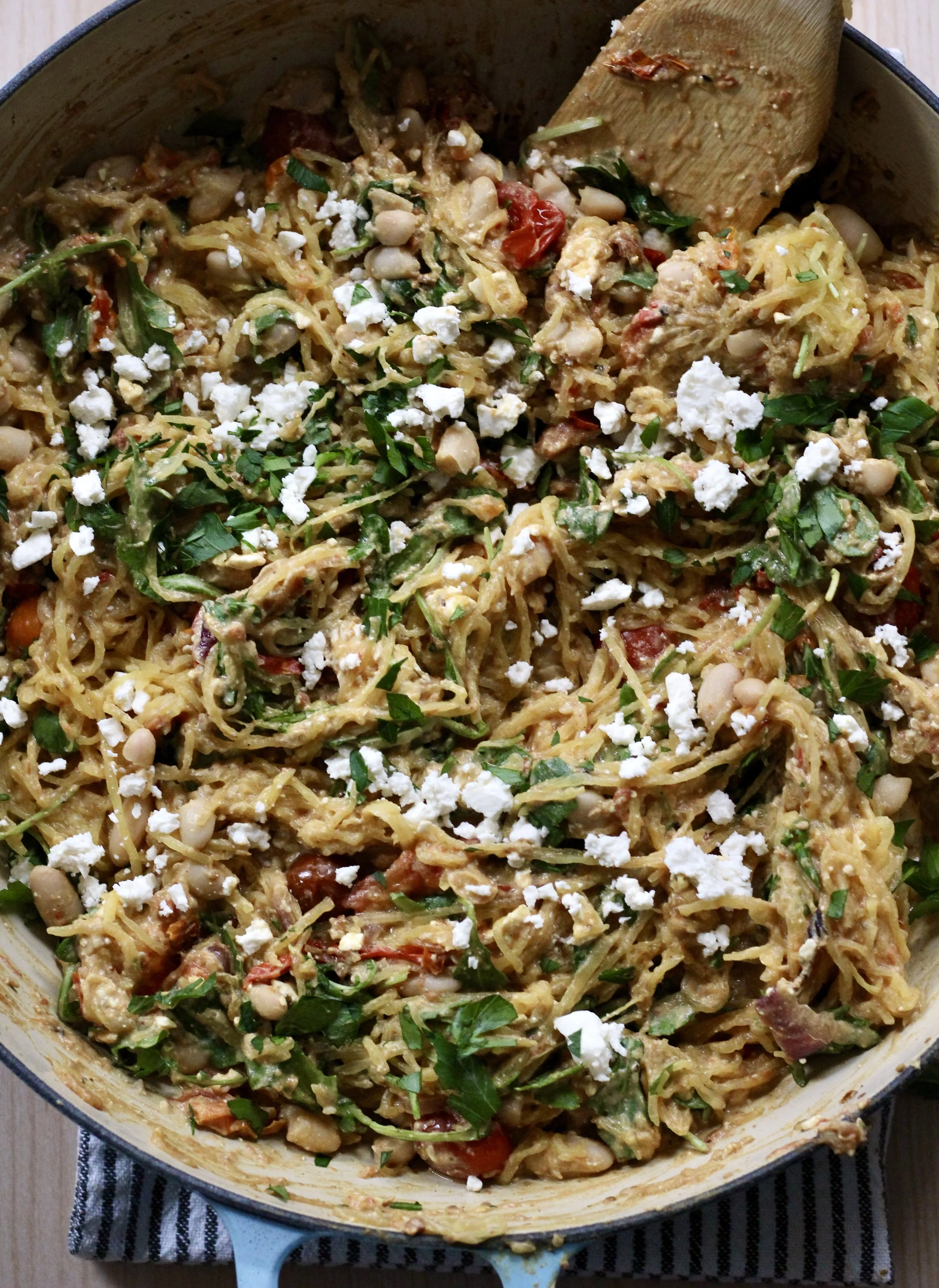 Baked Feta Spaghetti Squash