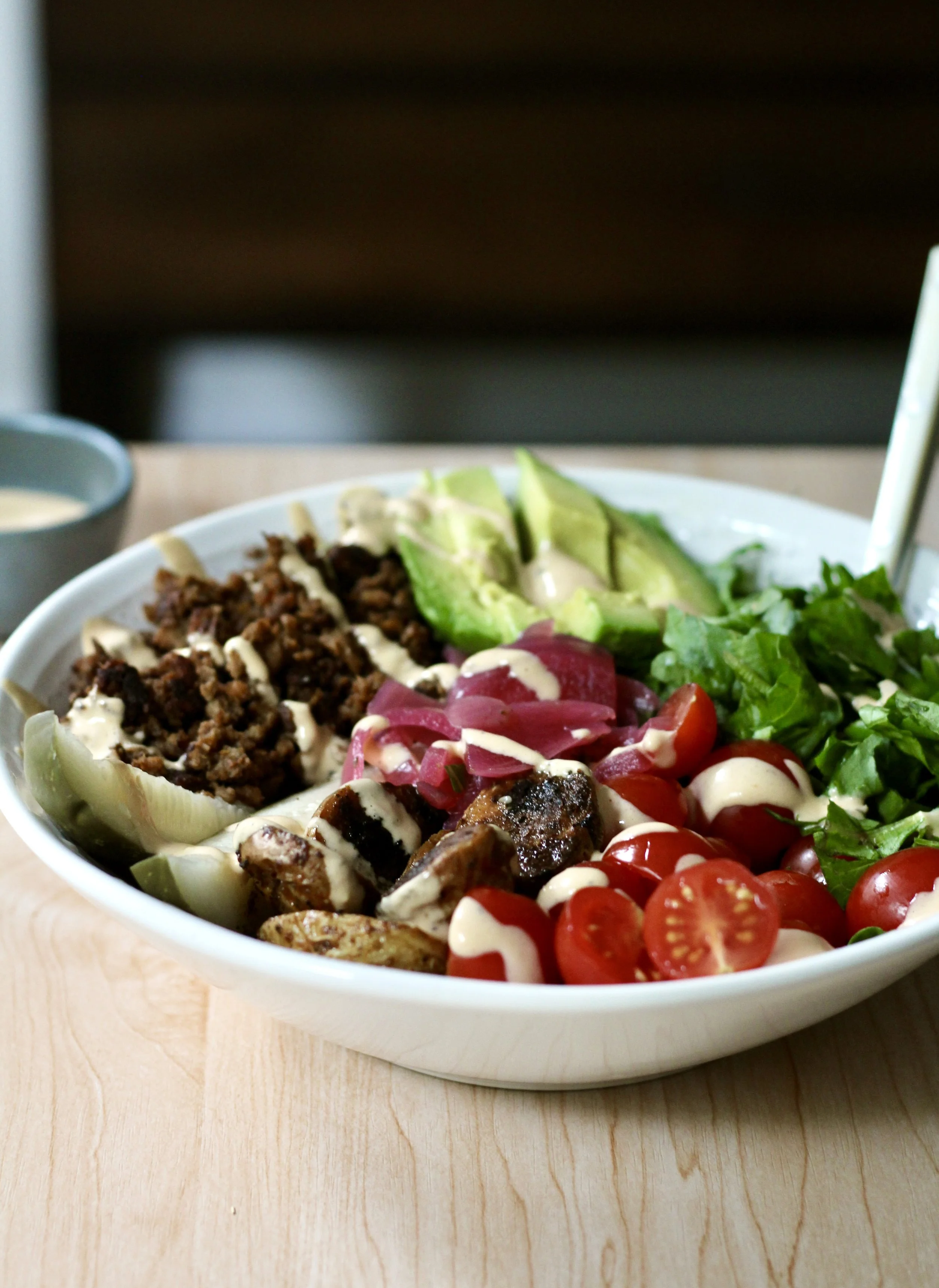 Healthy Burger Bowl