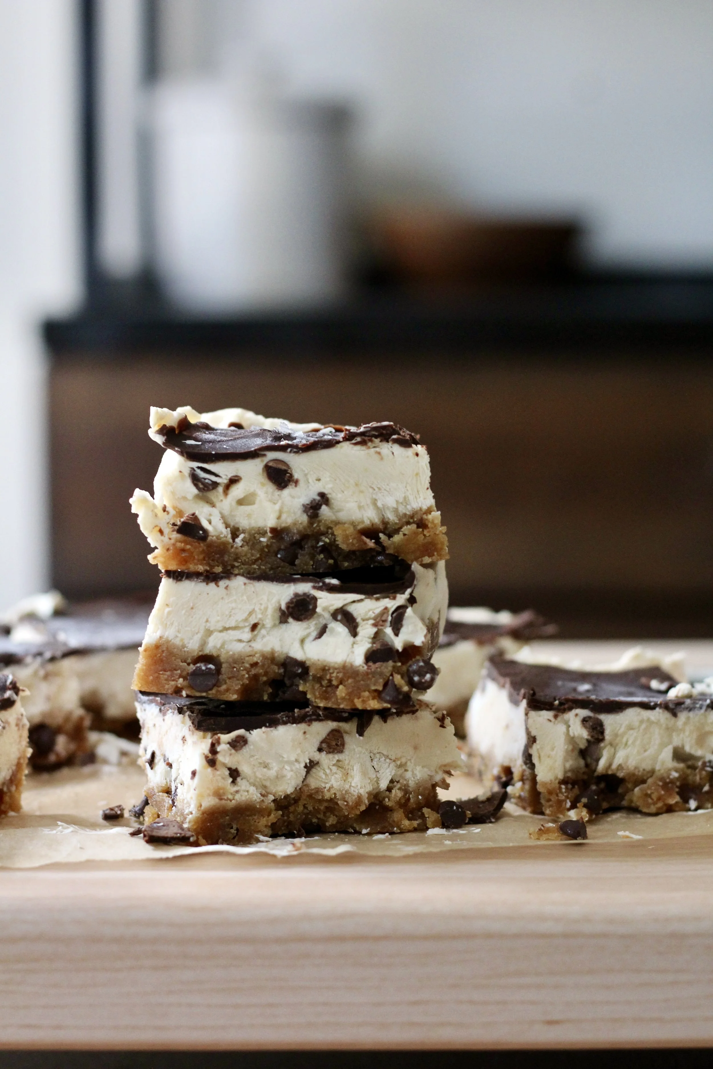 Healthier Cookie Dough Ice Cream Bars
