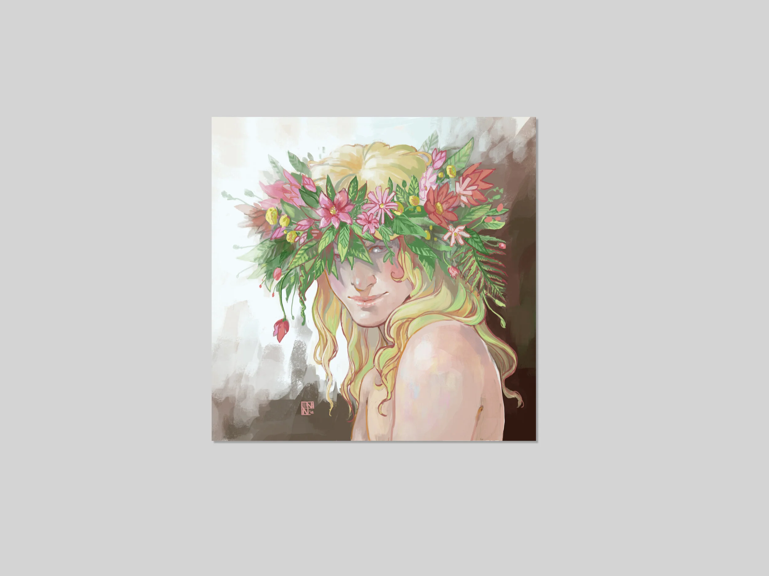 Limited Edition Soft Touch Print 'Flower Boy'
