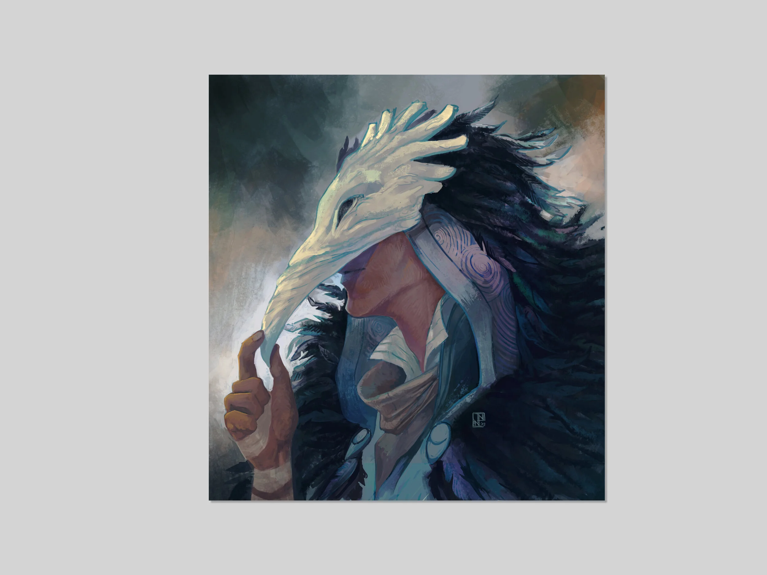 Holographic Print 'Blemish - The Raven'