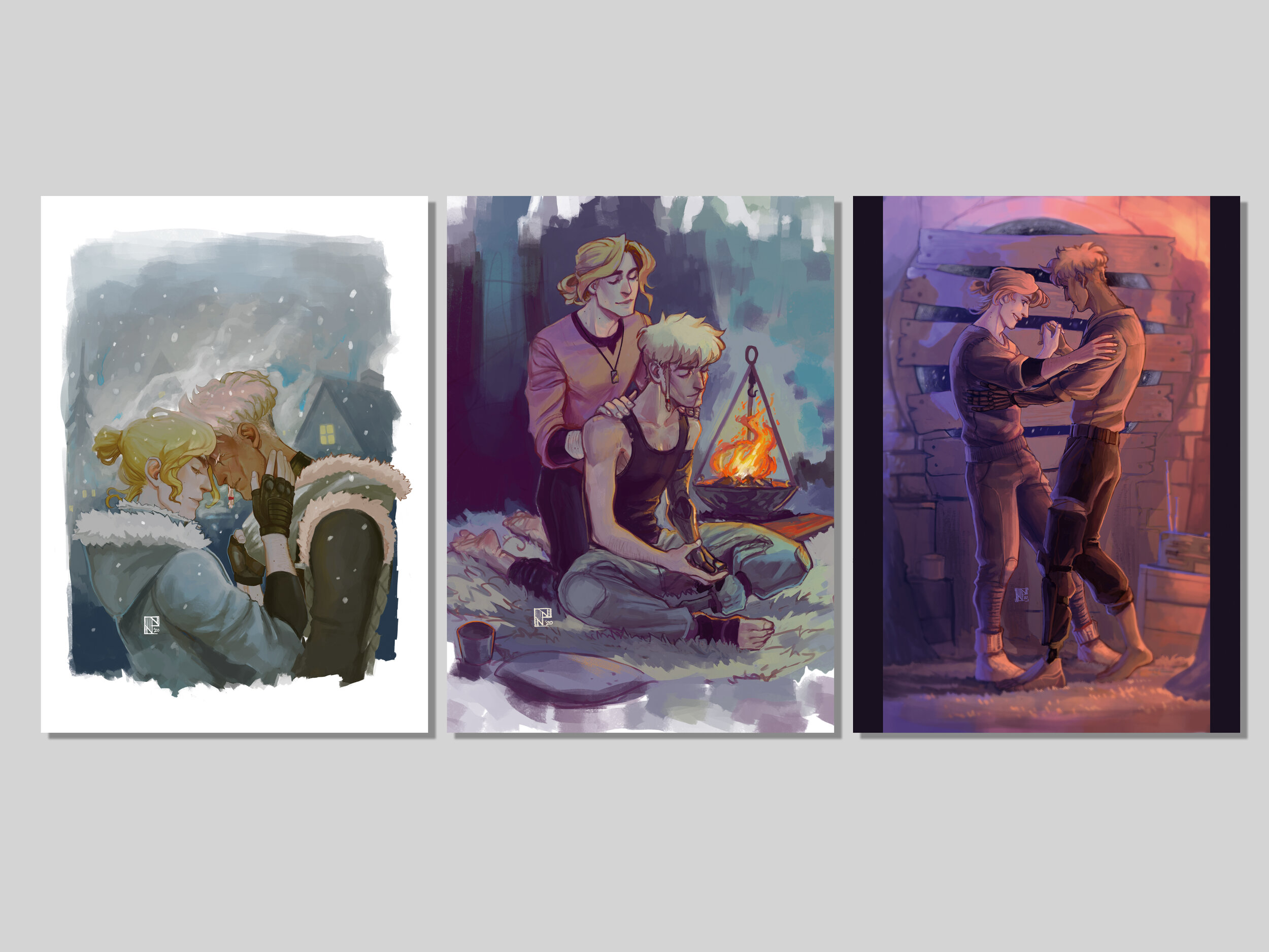 Postcard Set “Evening Snow”